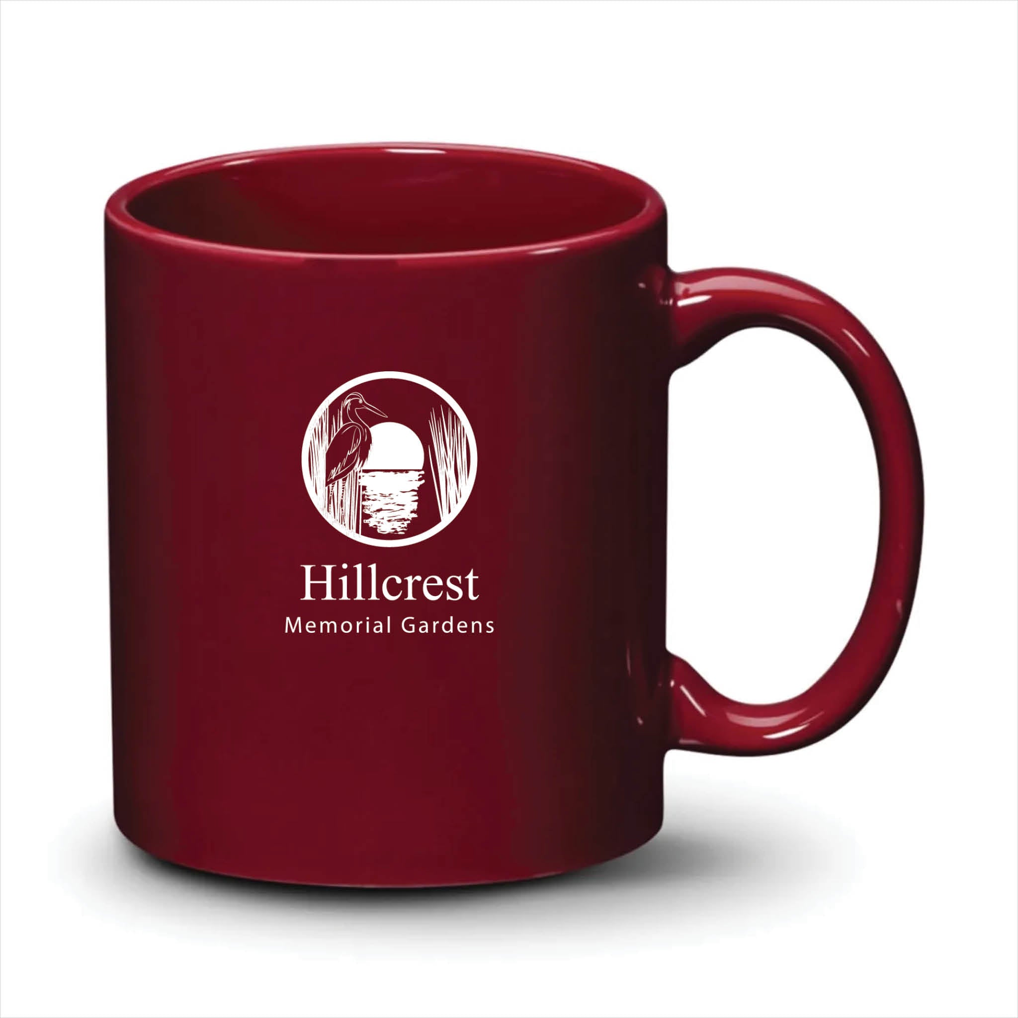 Malibu Mug Burgundy White Logo