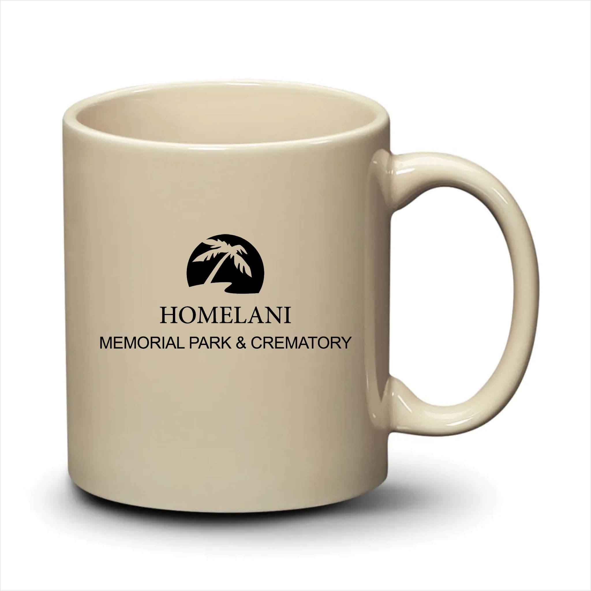 Malibu Mug Almond Black Logo