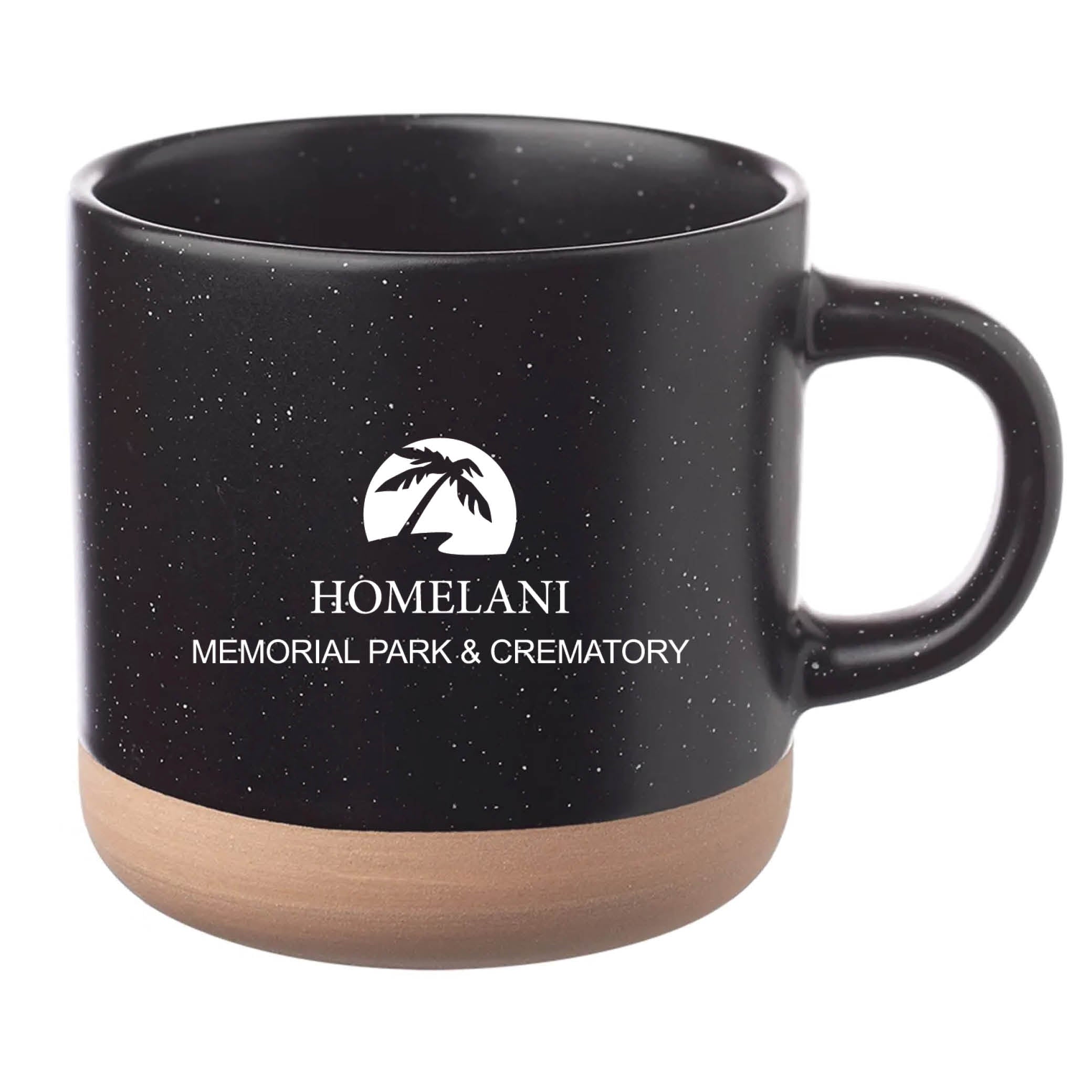 Cosmic Speckled Clay Coffee Mug 11 oz Black