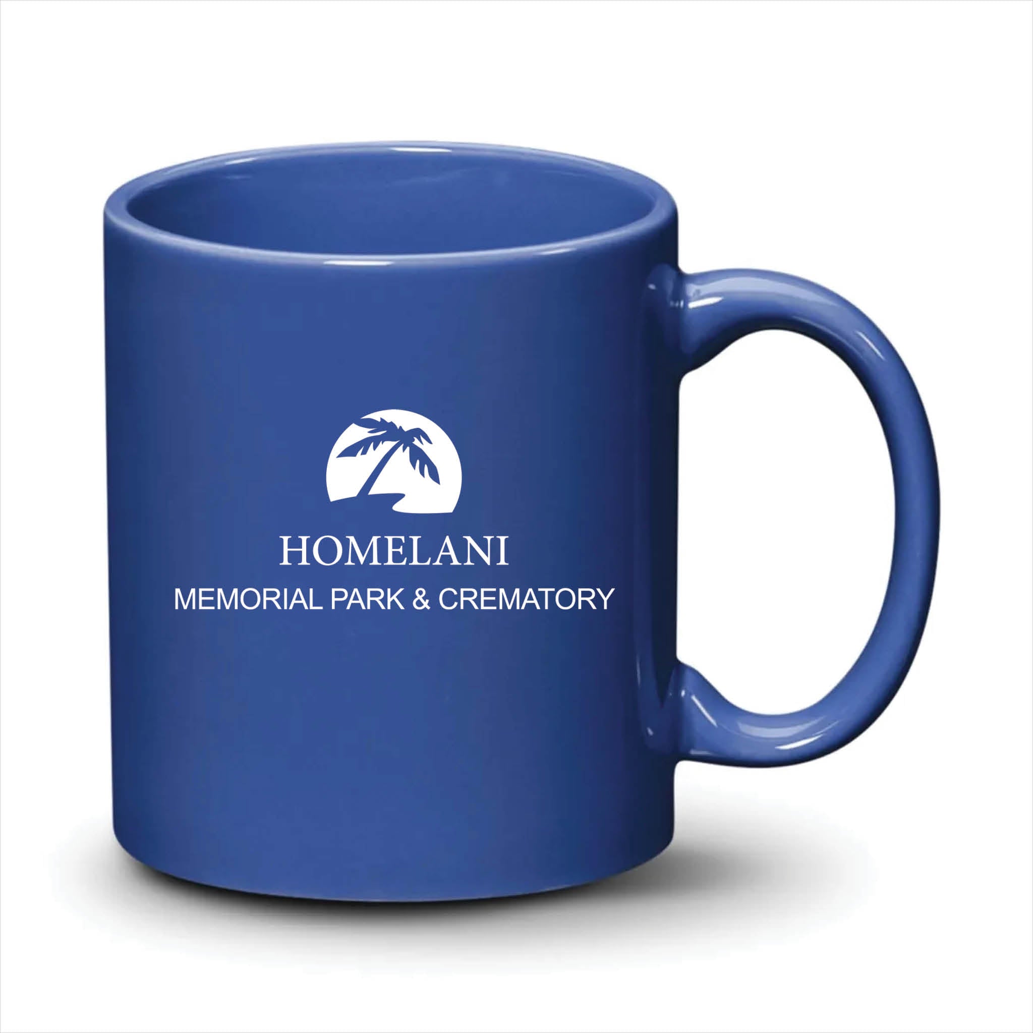 Malibu Mug Ocean Blue White Logo