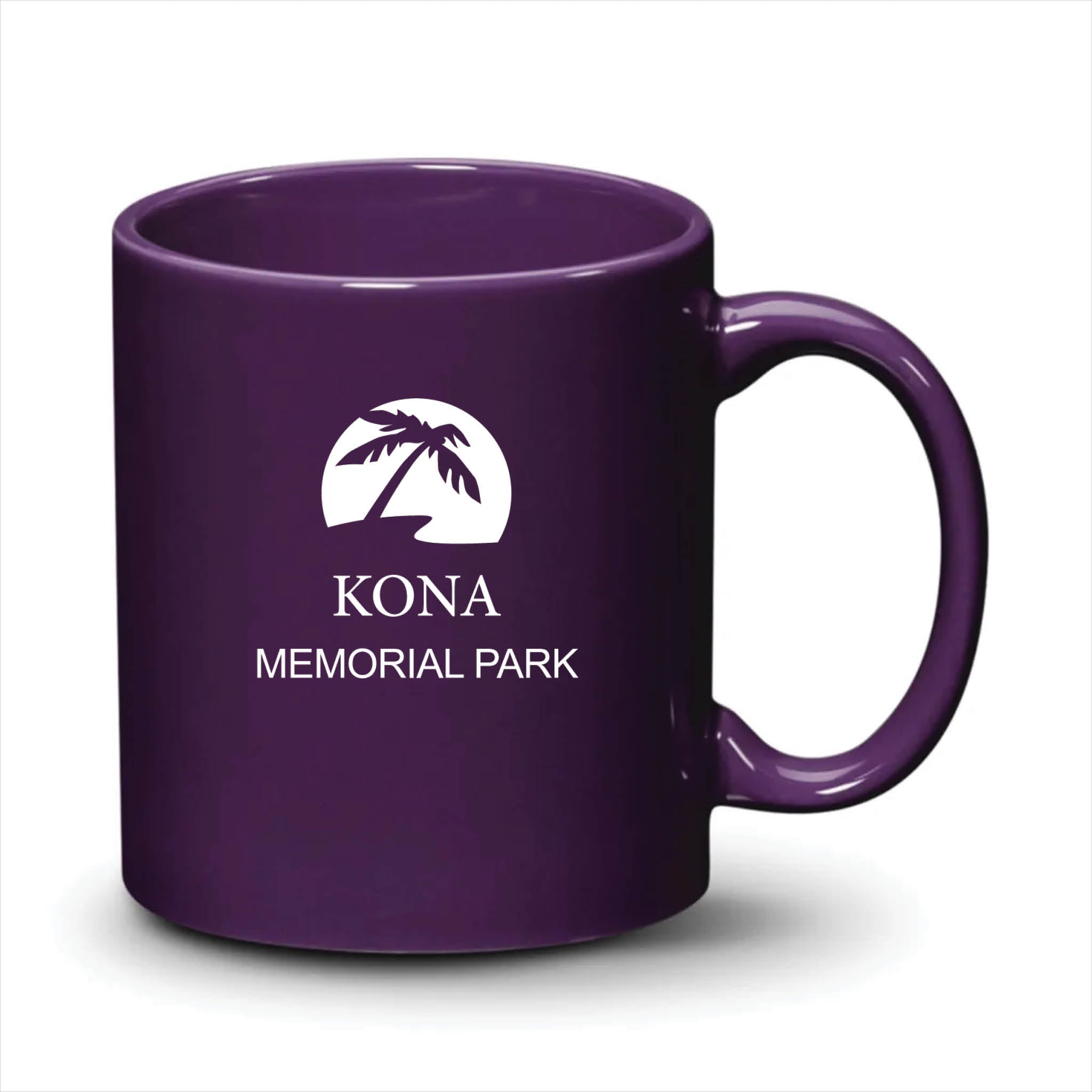 Malibu Mug Purple White Logo