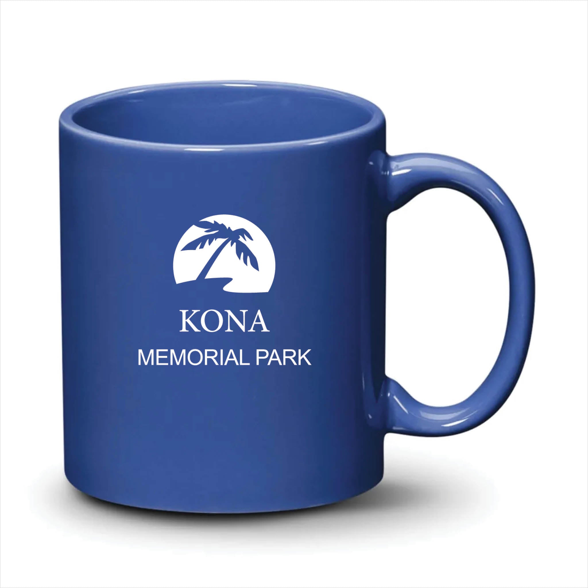 Malibu Mug Ocean Blue White Logo