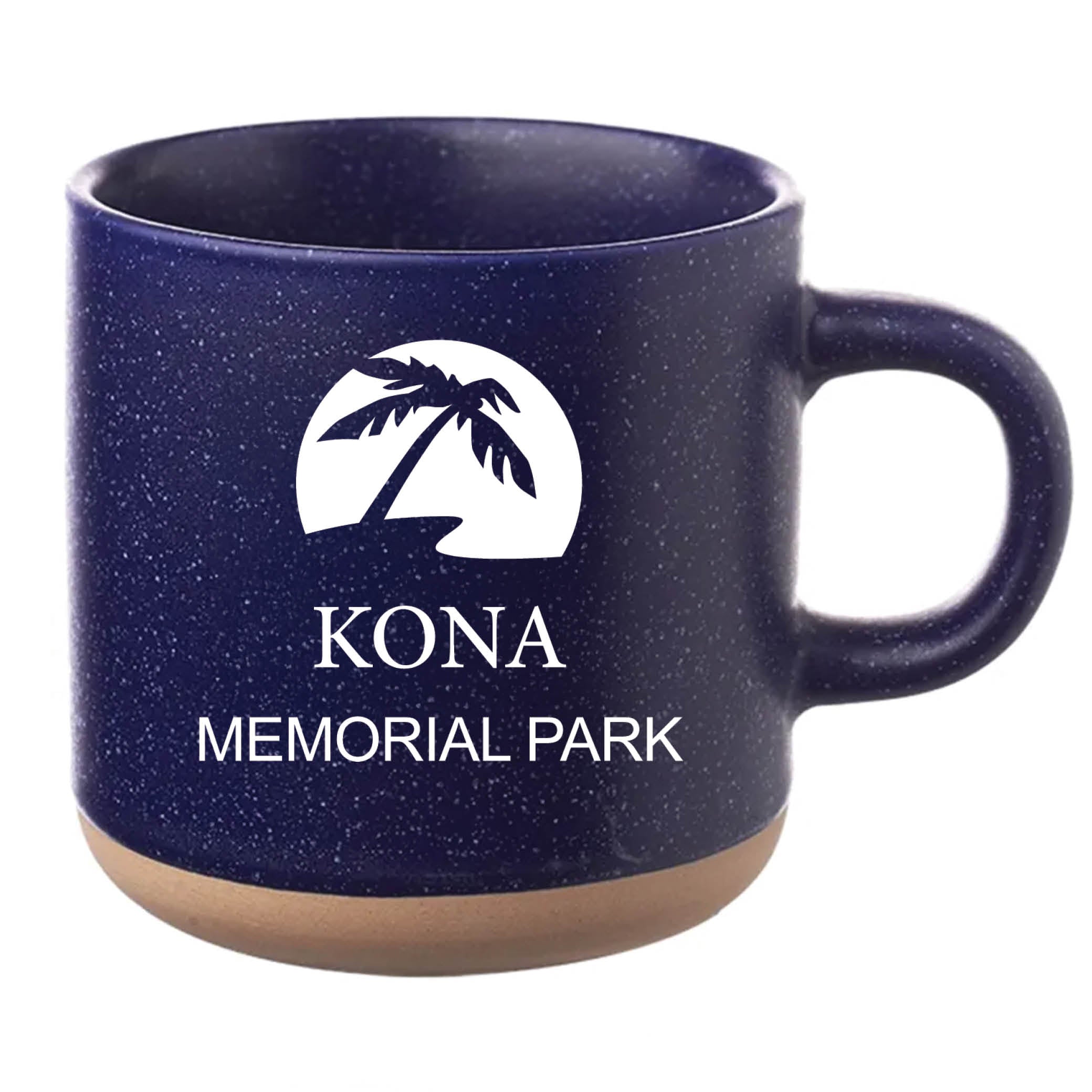 Cosmic Speckled Clay Coffee Mug 11 oz Blue