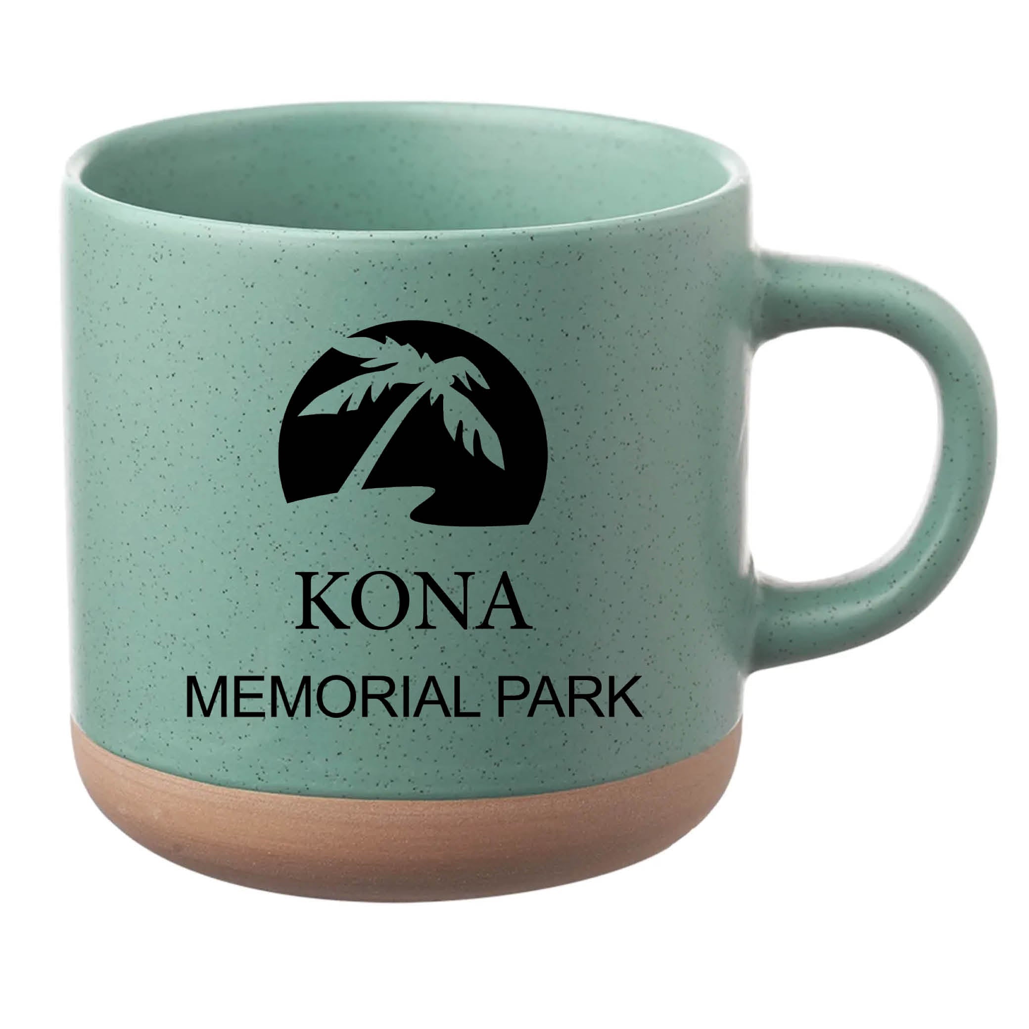 Cosmic Speckled Clay Coffee Mug 11 oz Mint