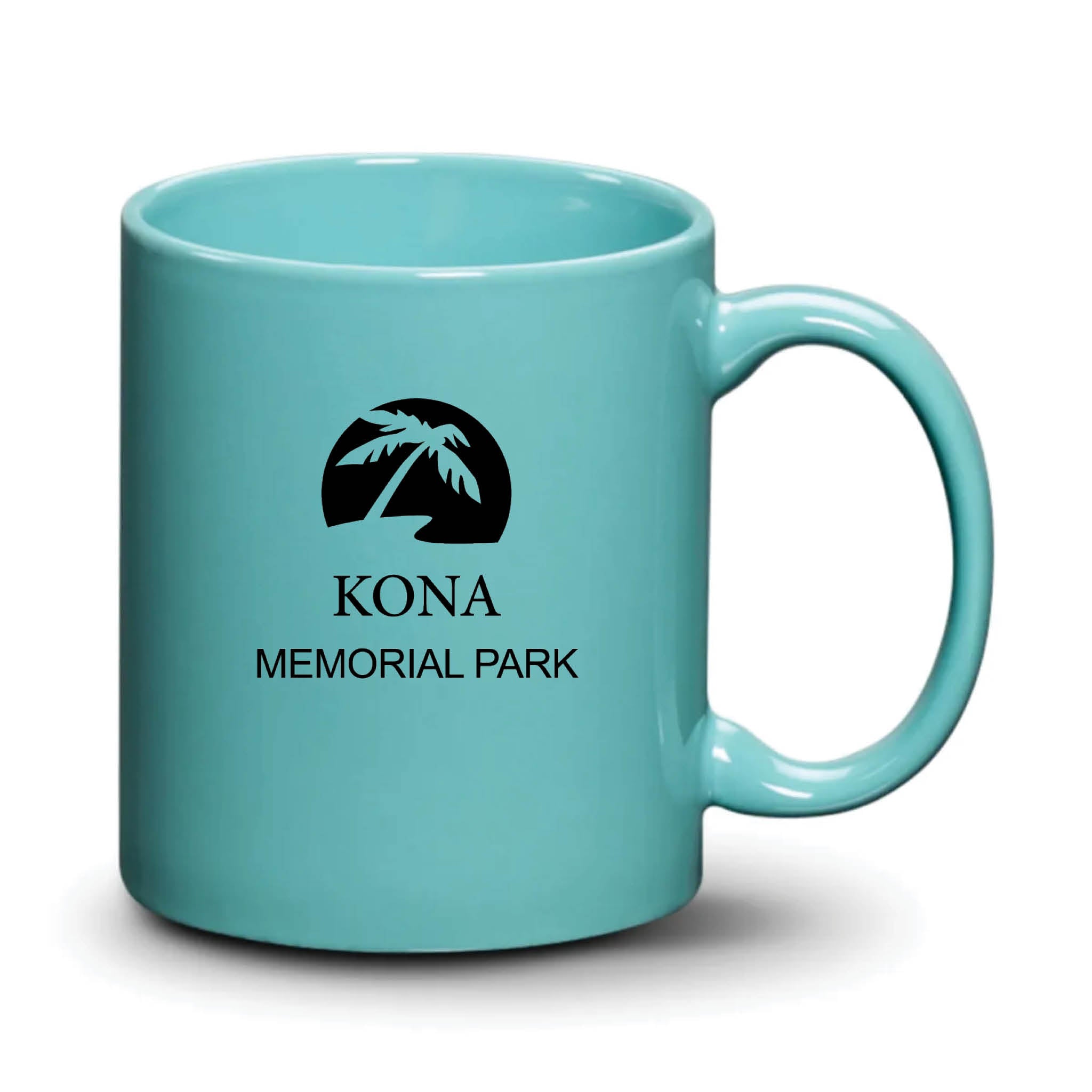 Malibu Mug Aqua Black Logo