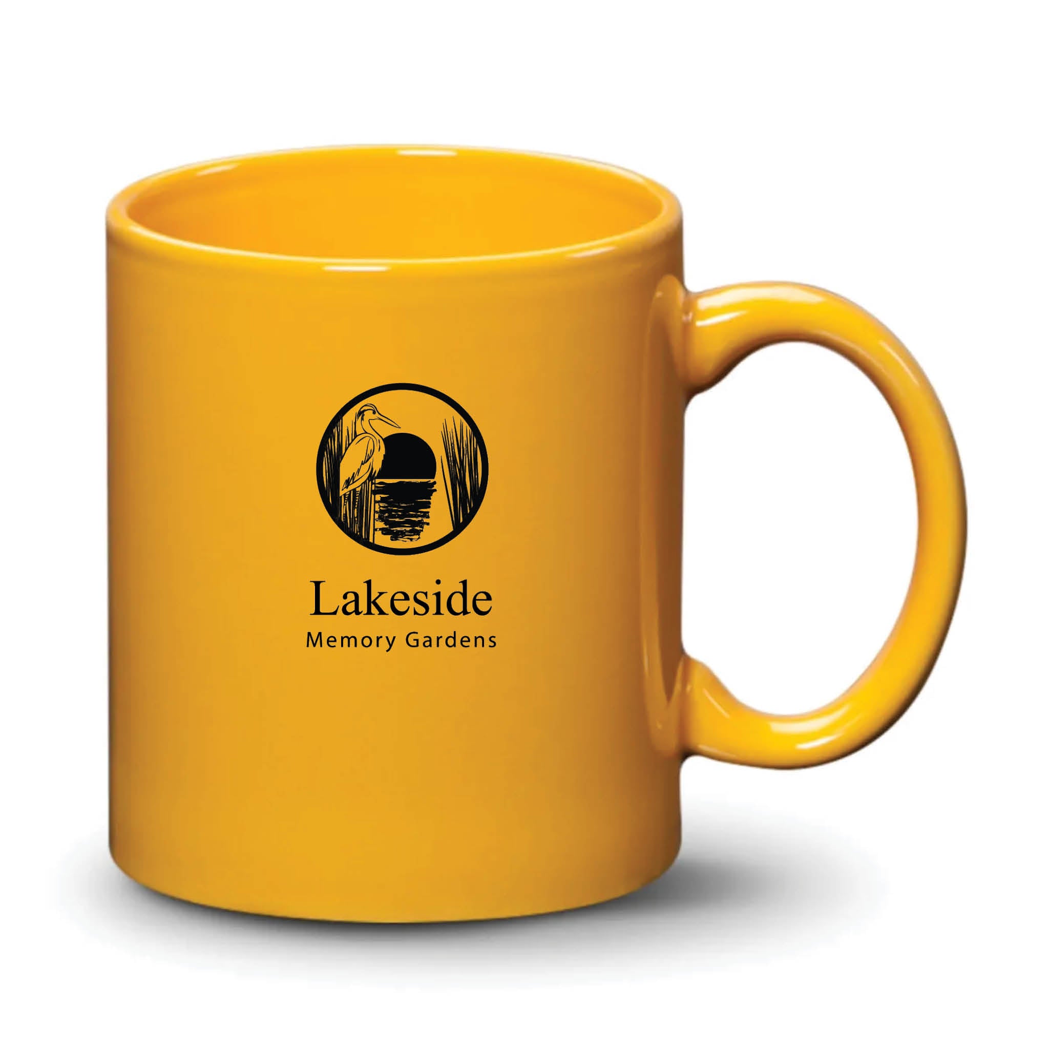 Malibu Mug Gamboge Black Logo