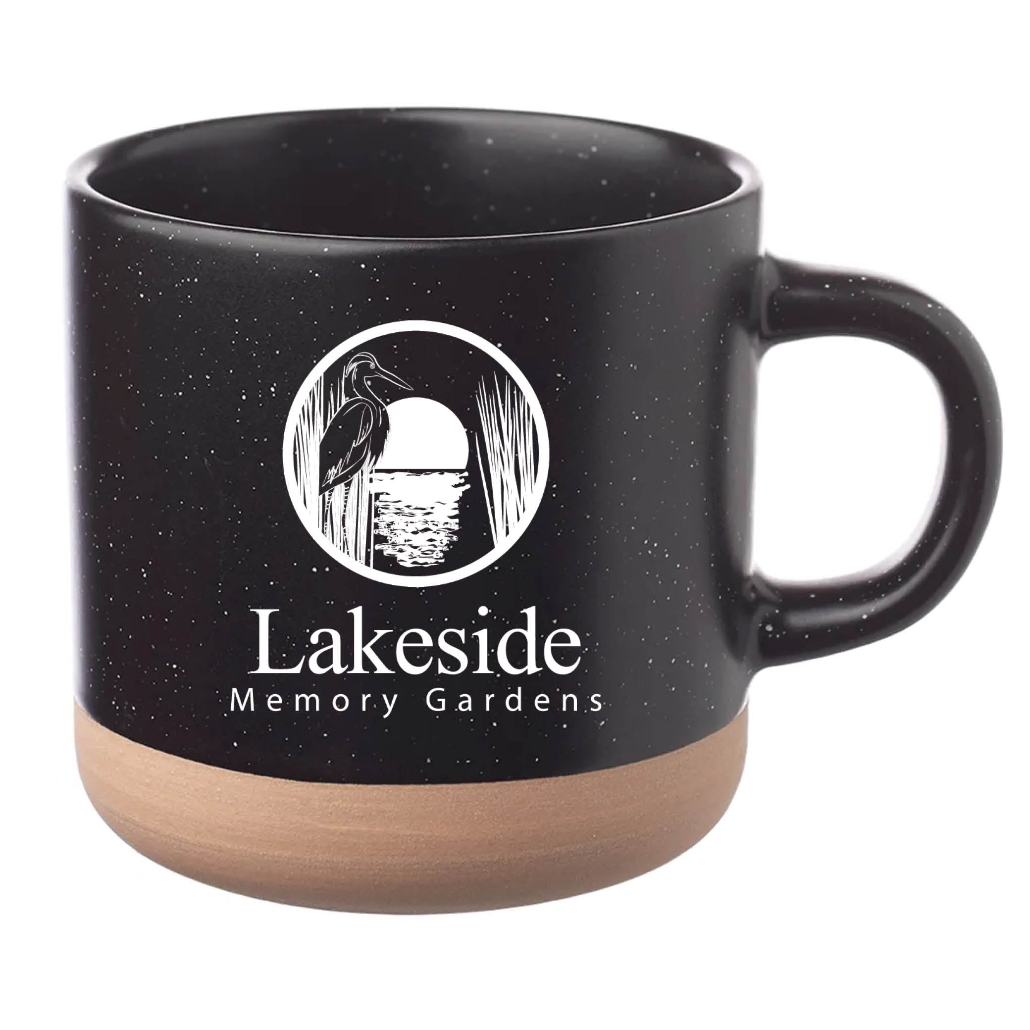 Cosmic Speckled Clay Coffee Mug 11 oz Black