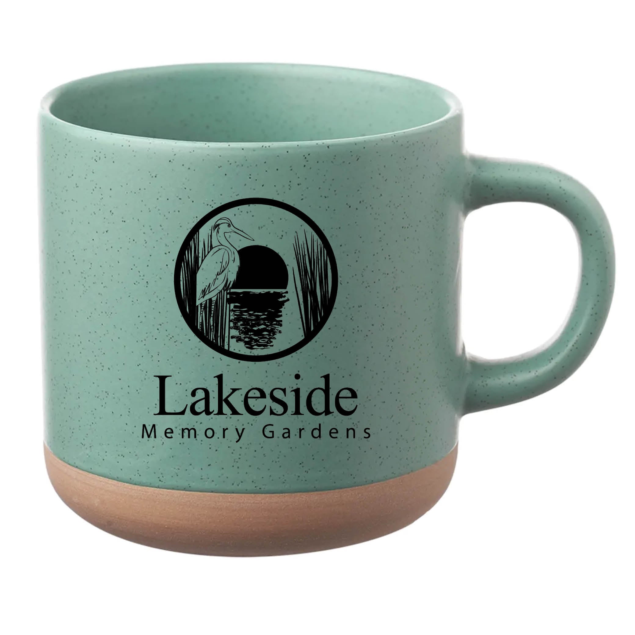 Cosmic Speckled Clay Coffee Mug 11 oz Mint