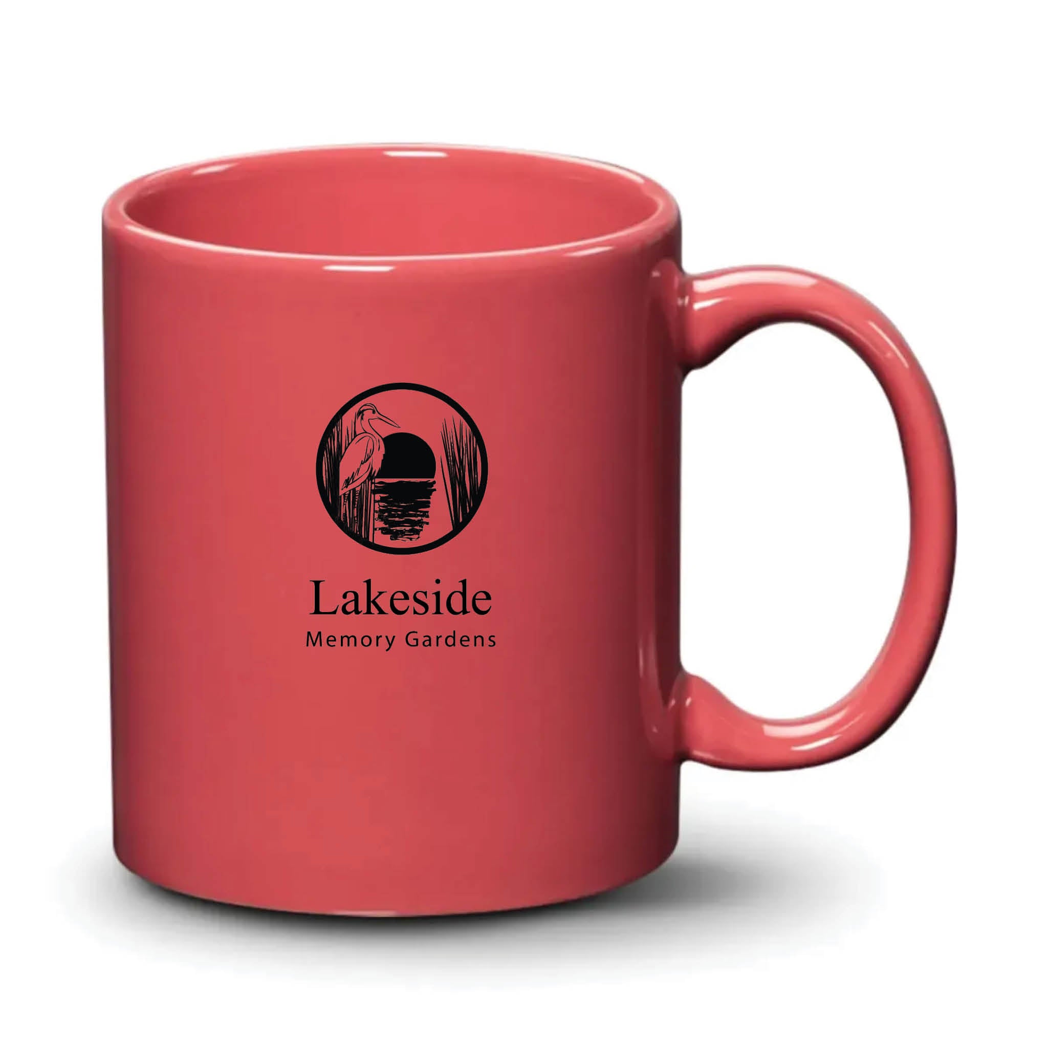 Malibu Mug Coral Black Logo