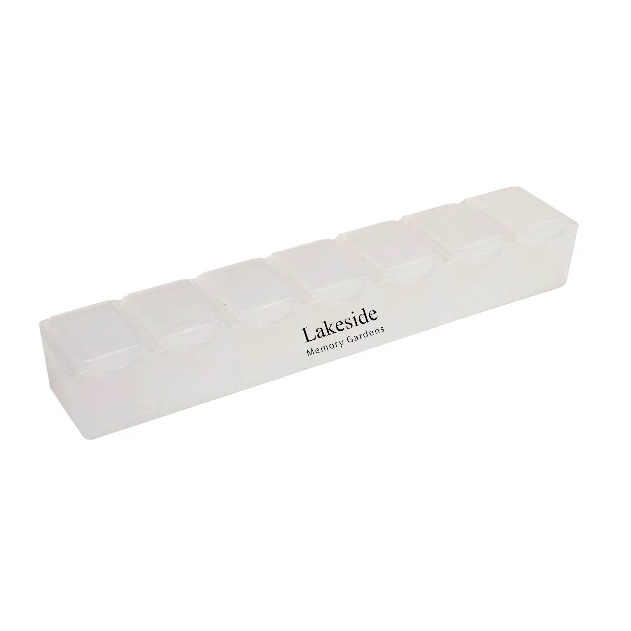 7 Day Pill Box Translucent White