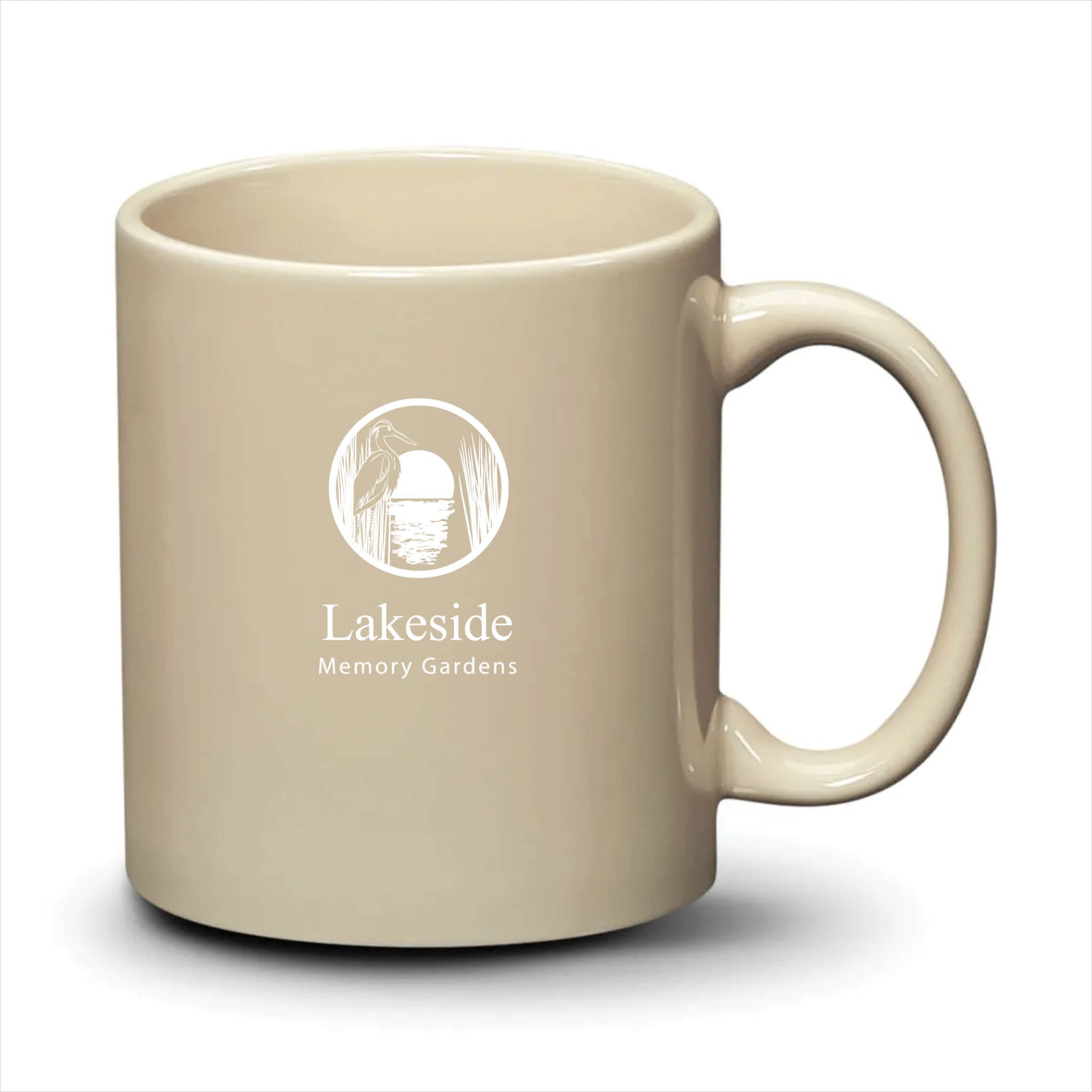 Malibu Mug Almond White Logo