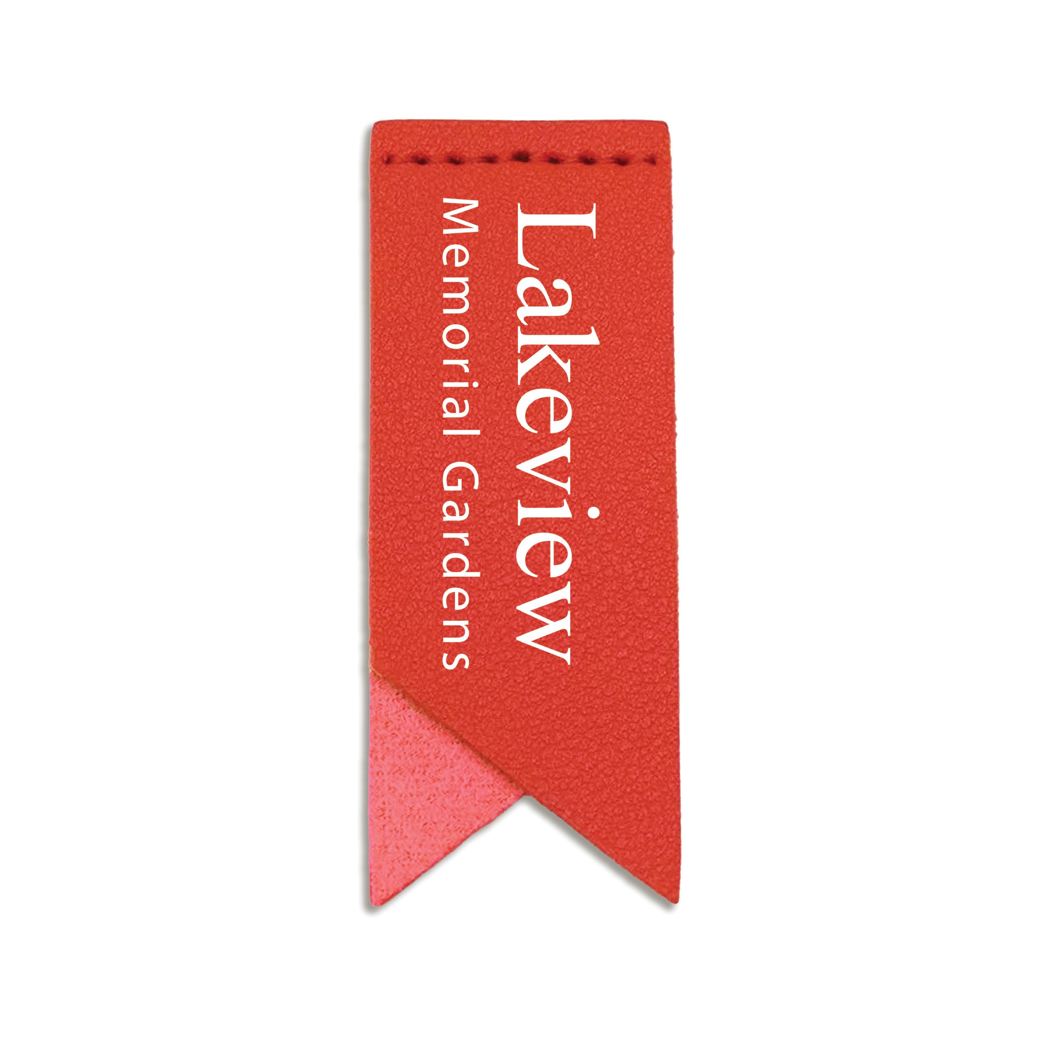 Handmade Leather Bookmark Corner Marker Clip Read Sign Red