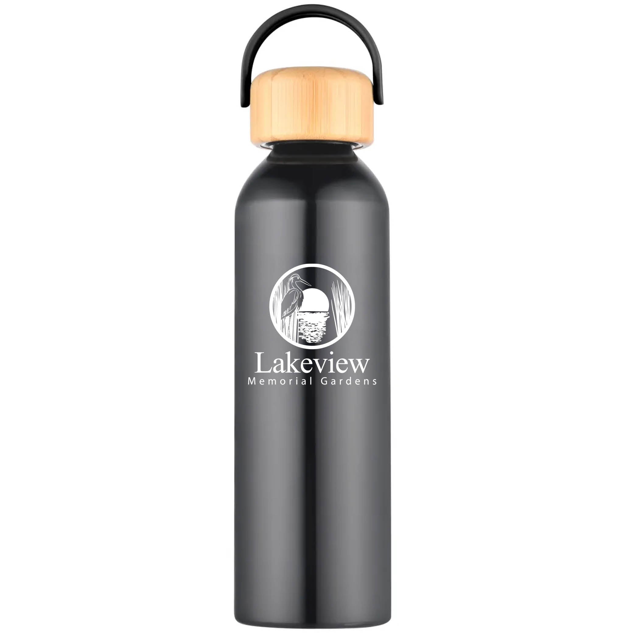 Geyser-VI 24 Oz. Eco Friendly Sports Water Bottle Black