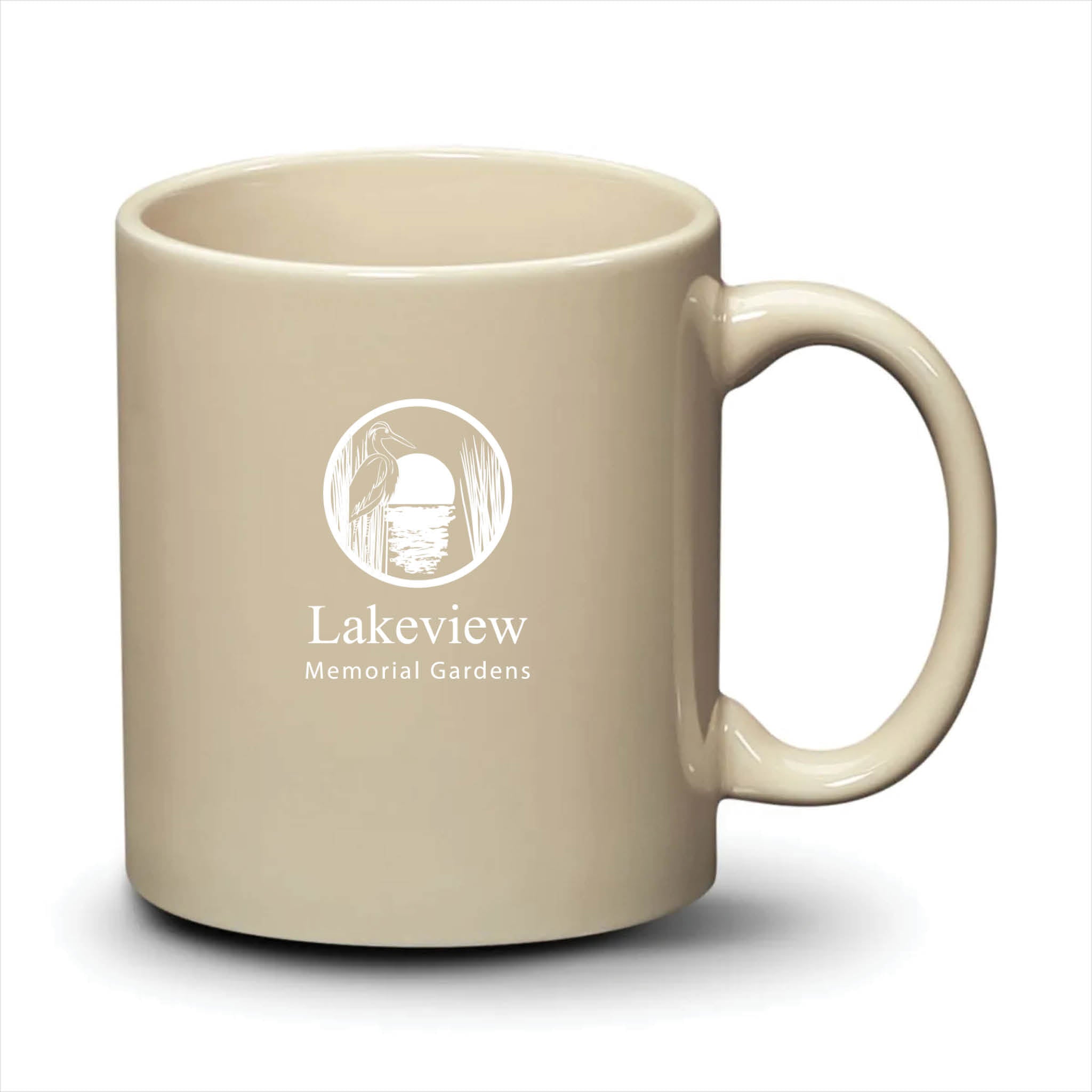 Malibu Mug Almond White Logo