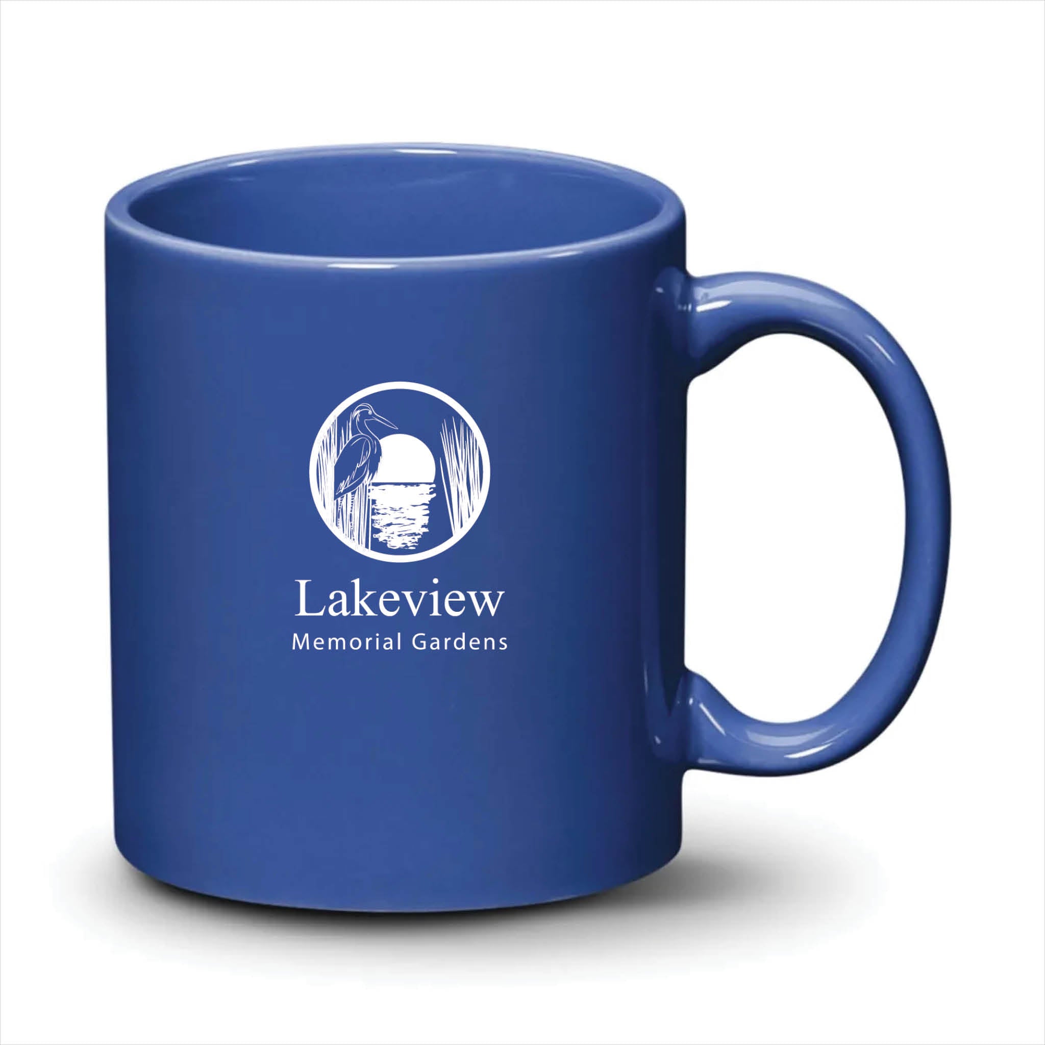 Malibu Mug Ocean Blue White Logo