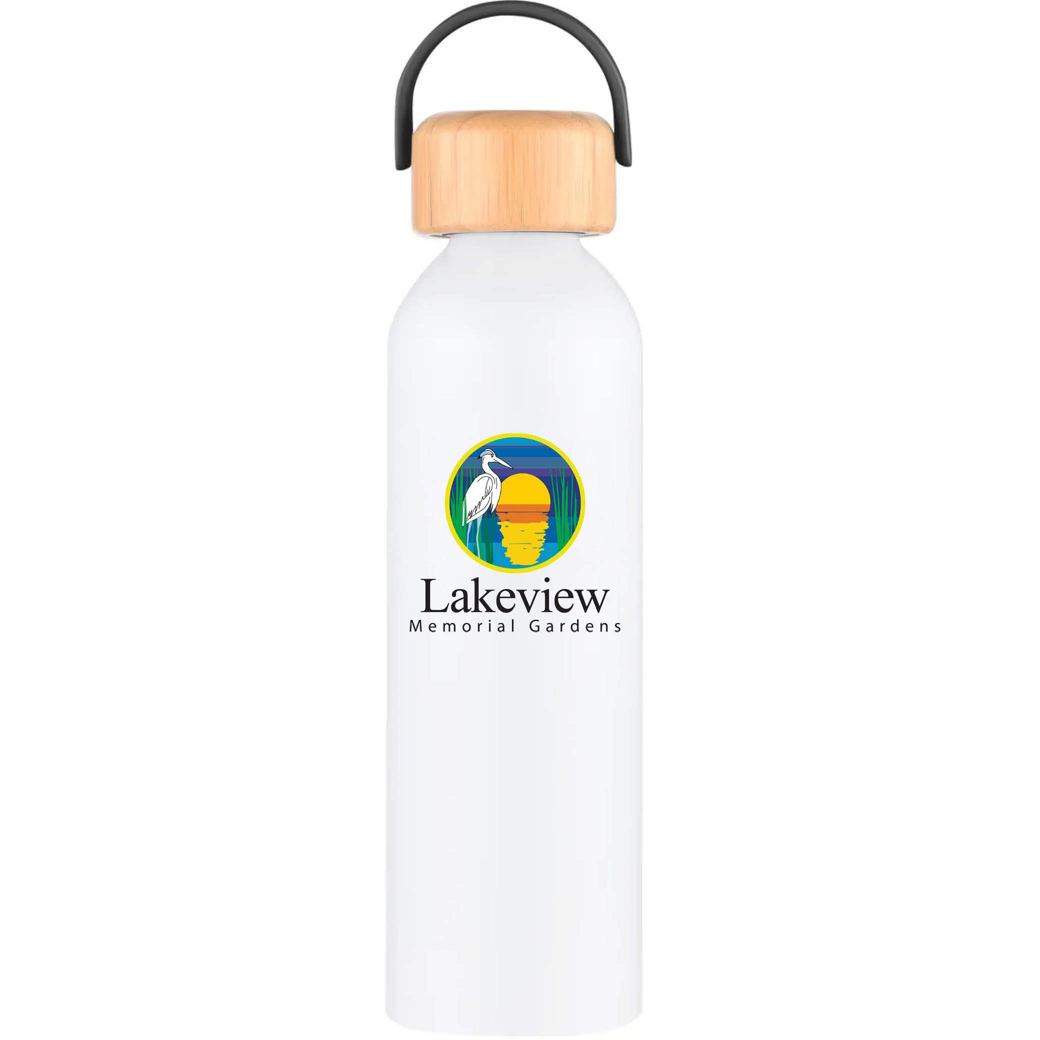 Geyser-VI 24 Oz. Eco Friendly Sports Water Bottle White