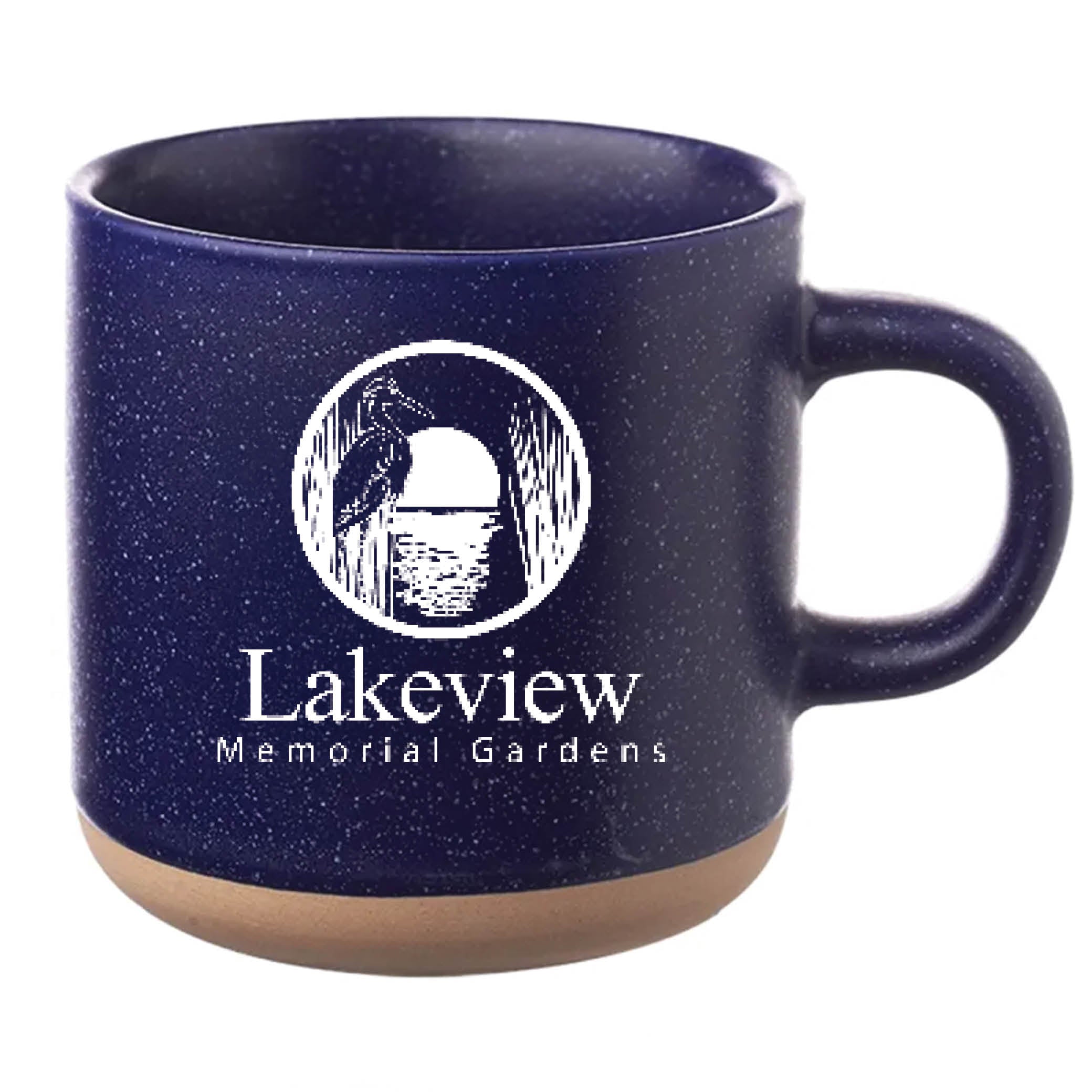 Cosmic Speckled Clay Coffee Mug 11 oz Blue