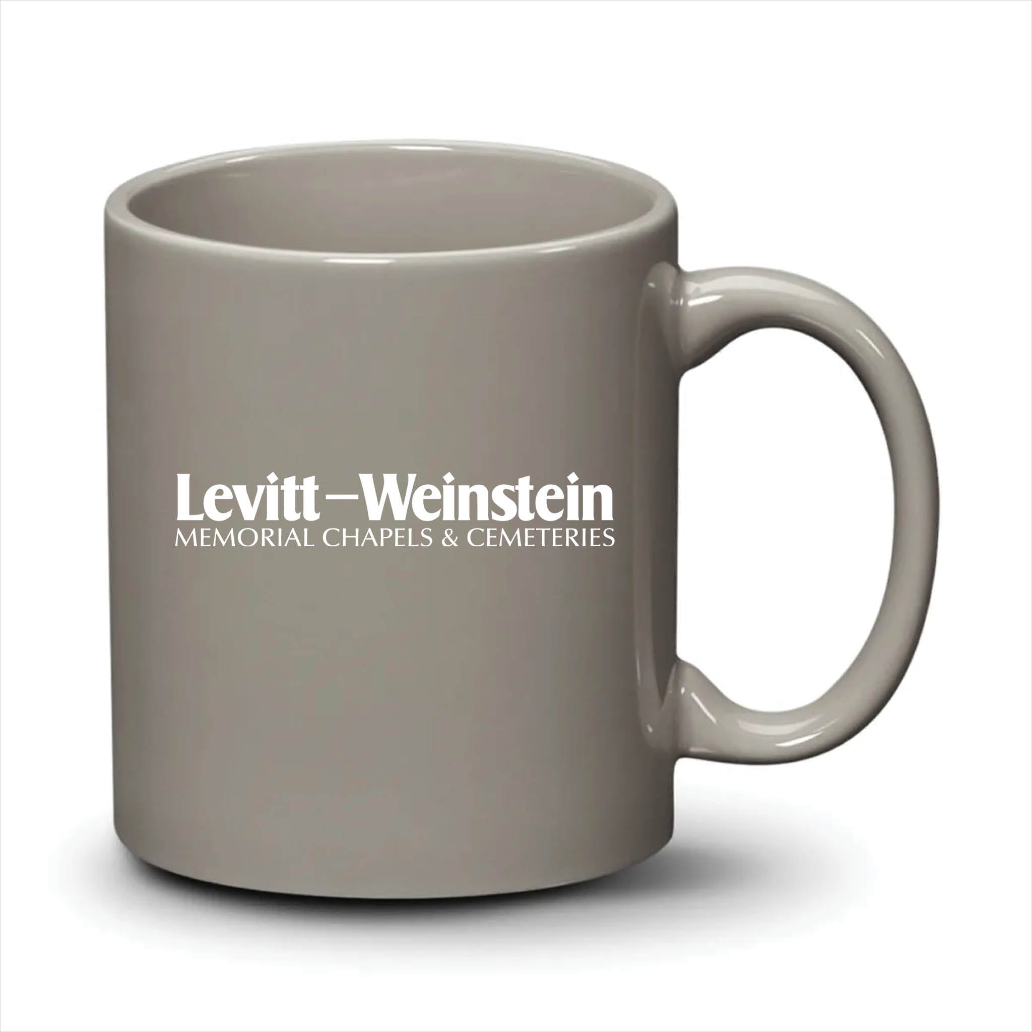 Malibu Mug Light Grey White Logo