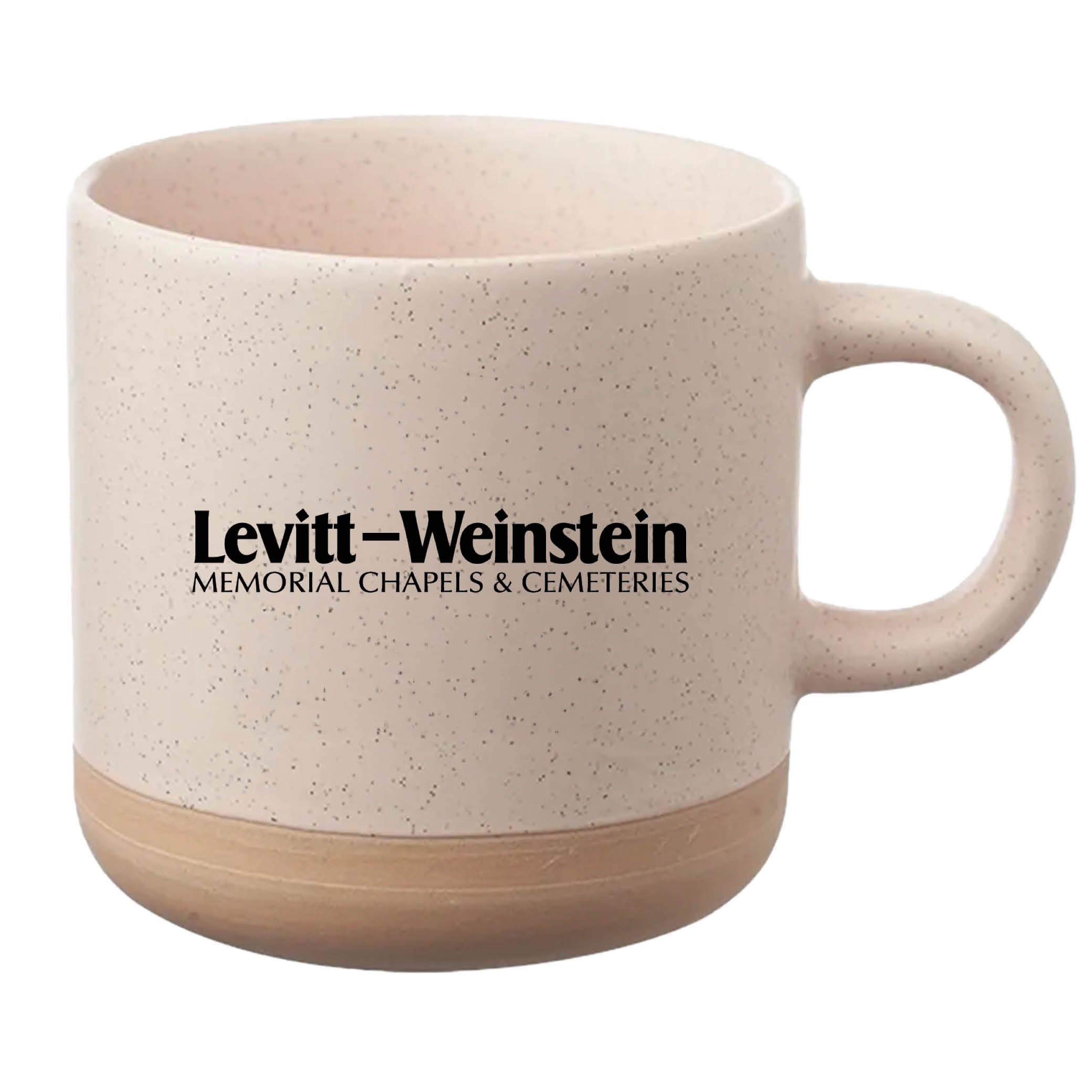 Cosmic Speckled Clay Coffee Mug 11 oz Cream