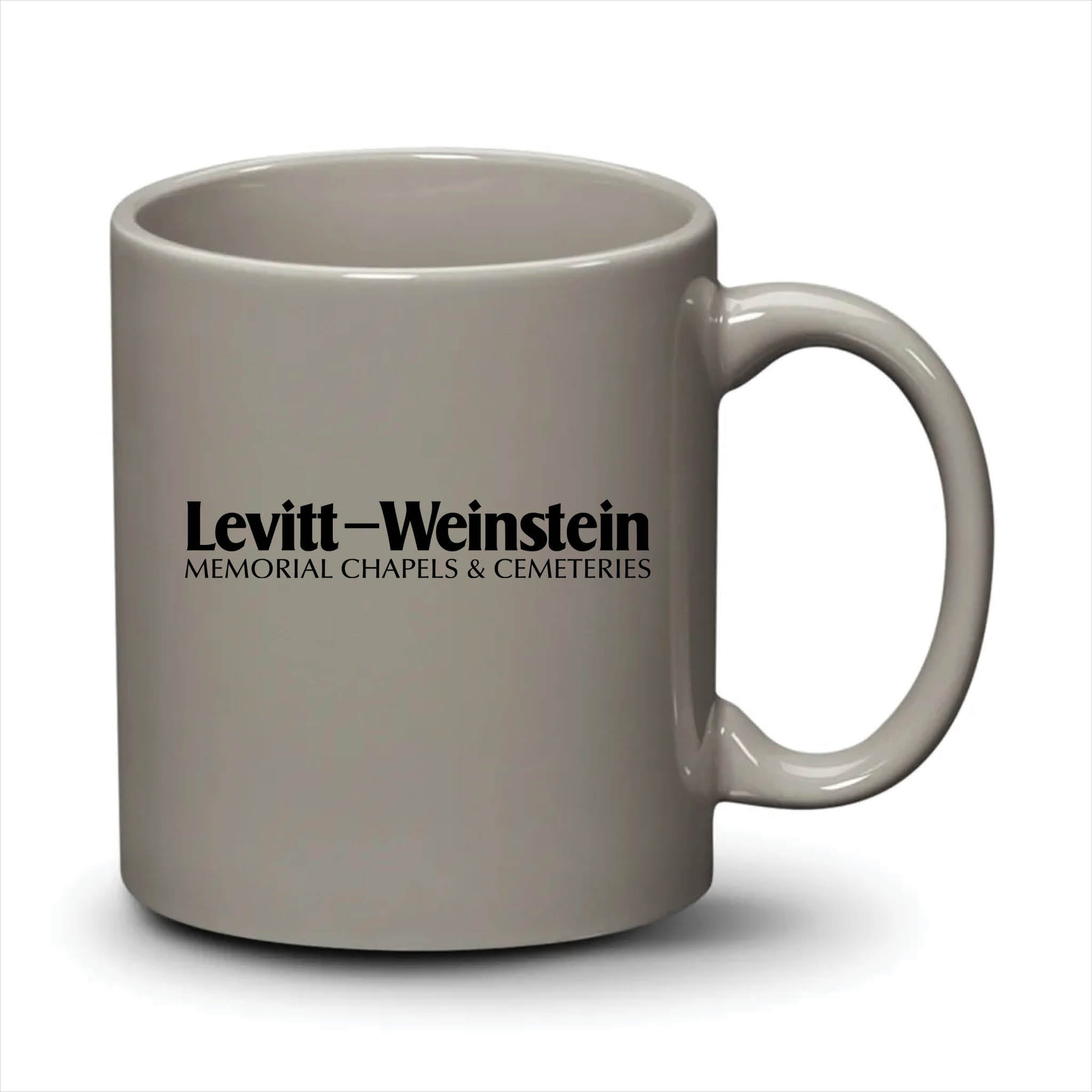 Malibu Mug Light Grey Black Logo