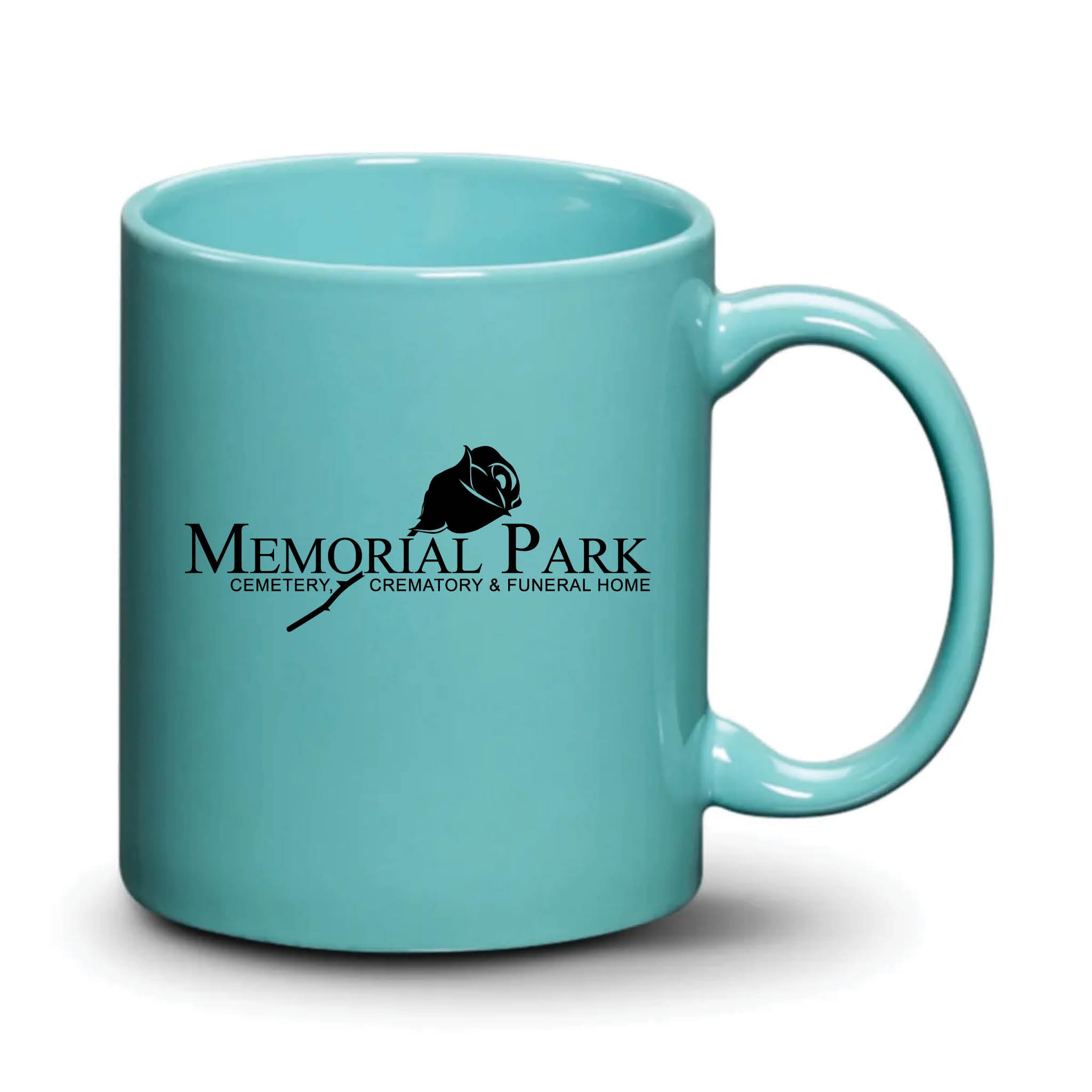 Malibu Mug Aqua Black Logo