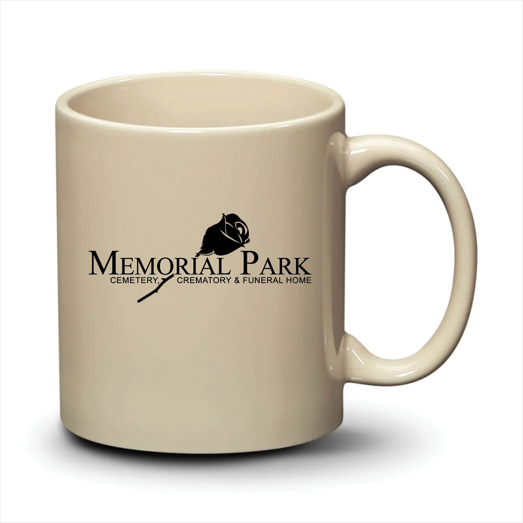 Malibu Mug Almond Black Logo