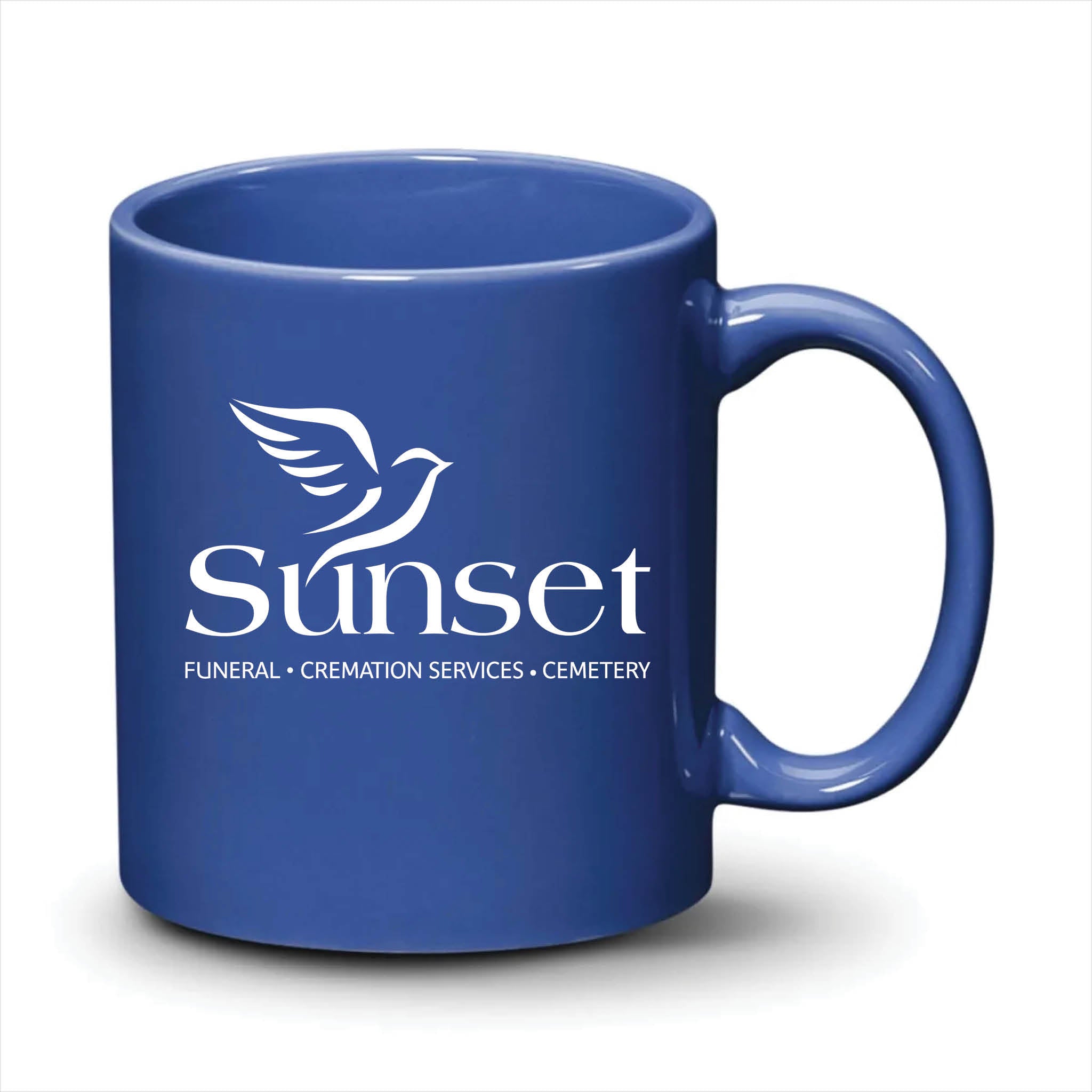 Malibu Mug Ocean Blue White Logo