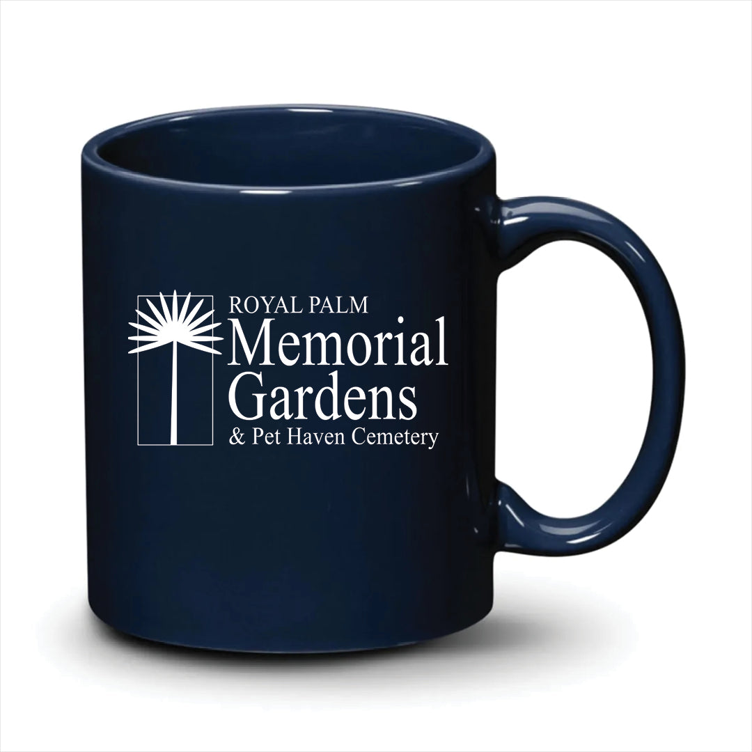 Malibu Mug Navy Blue White Logo