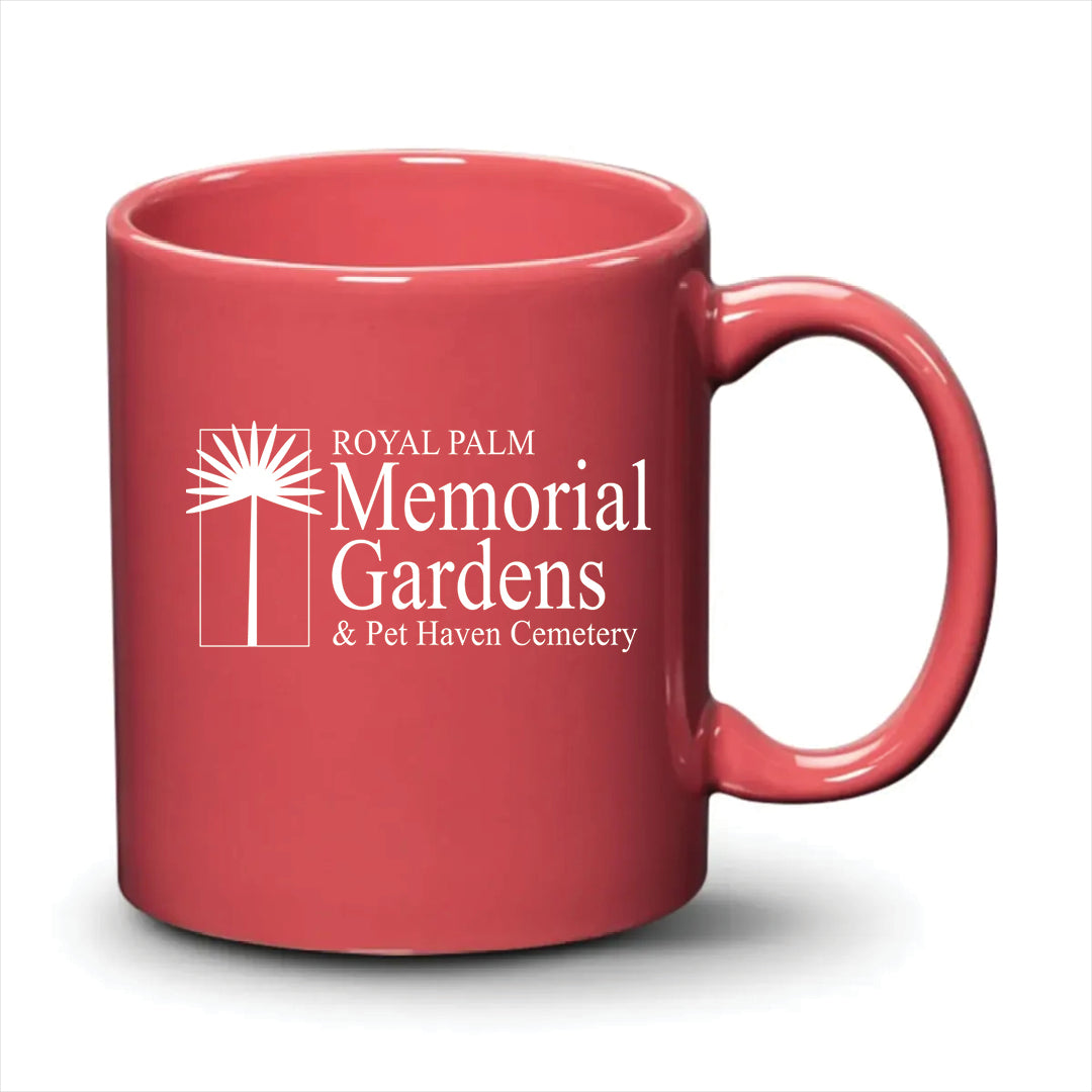 Malibu Mug Coral White Logo