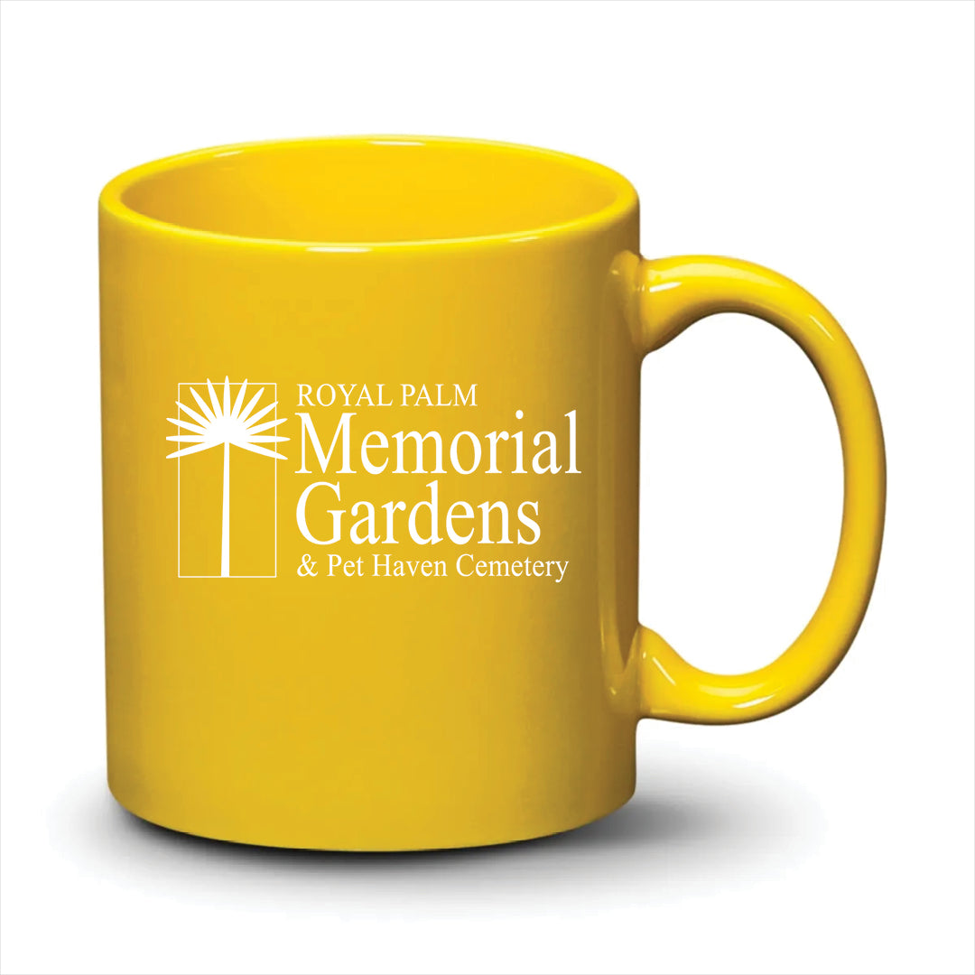 Malibu Mug Bright Yellow White Logo