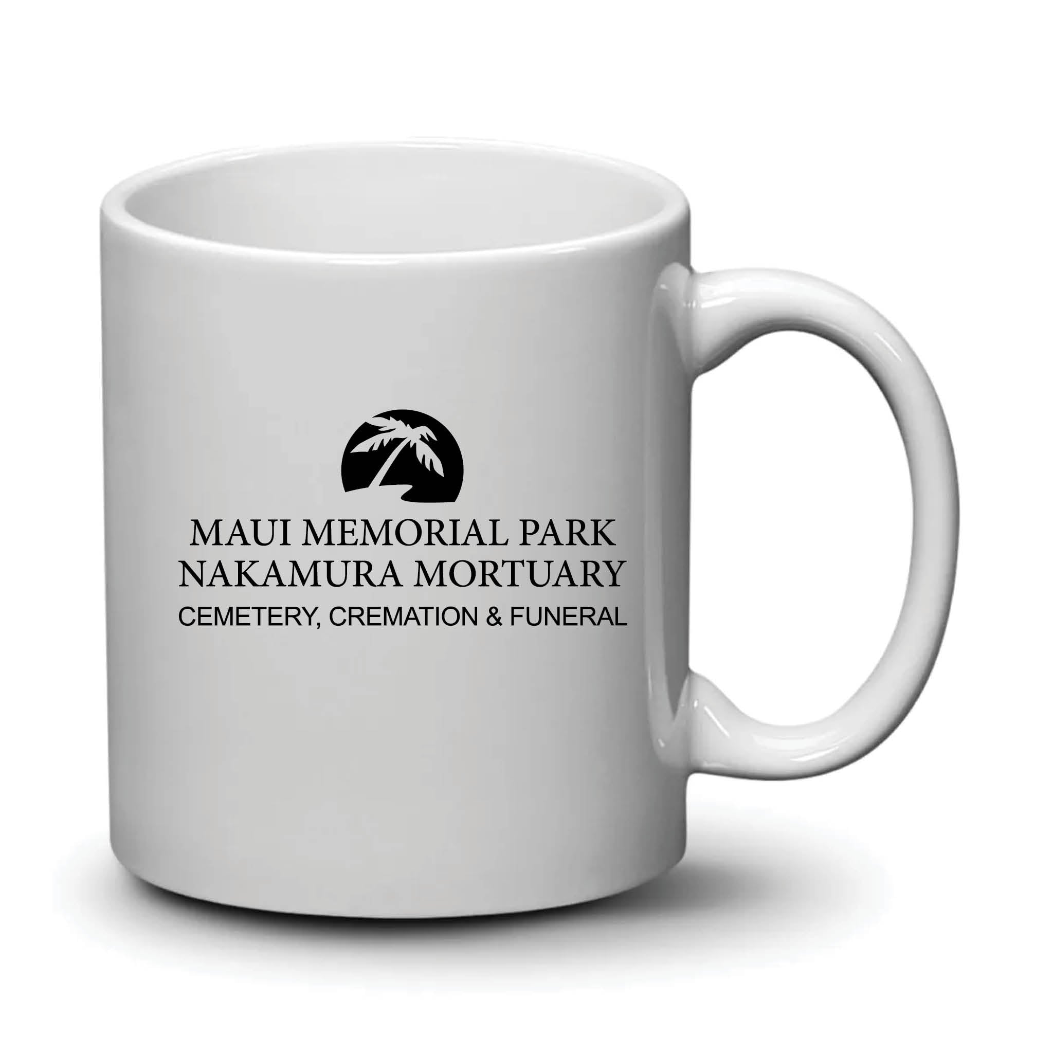 Malibu Mug White Black Logo