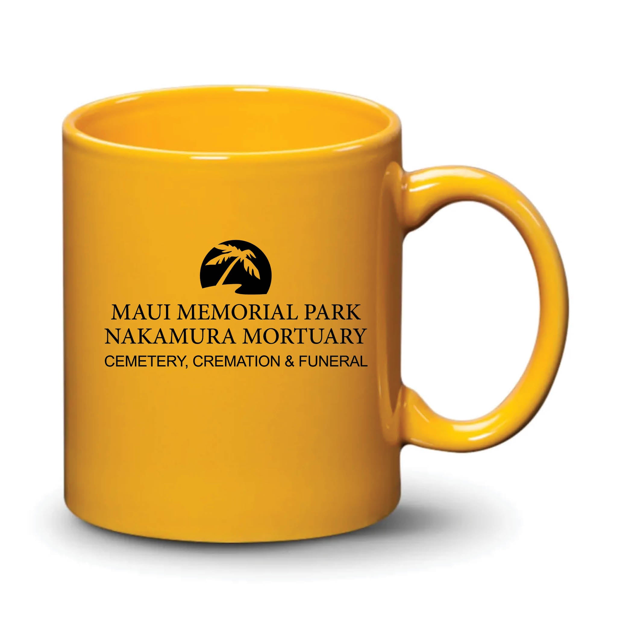 Malibu Mug Gamboge Black Logo