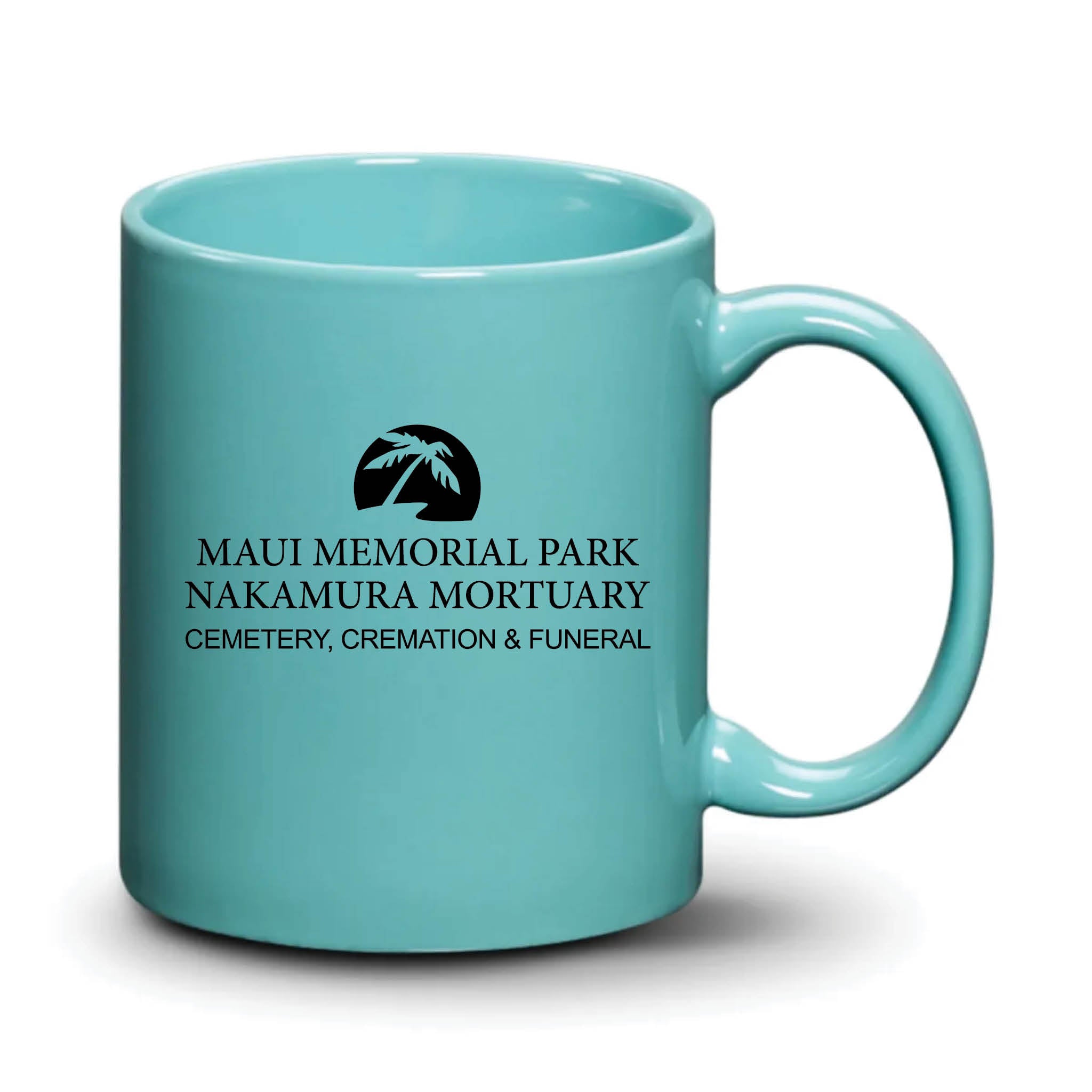 Malibu Mug Aqua Black Logo