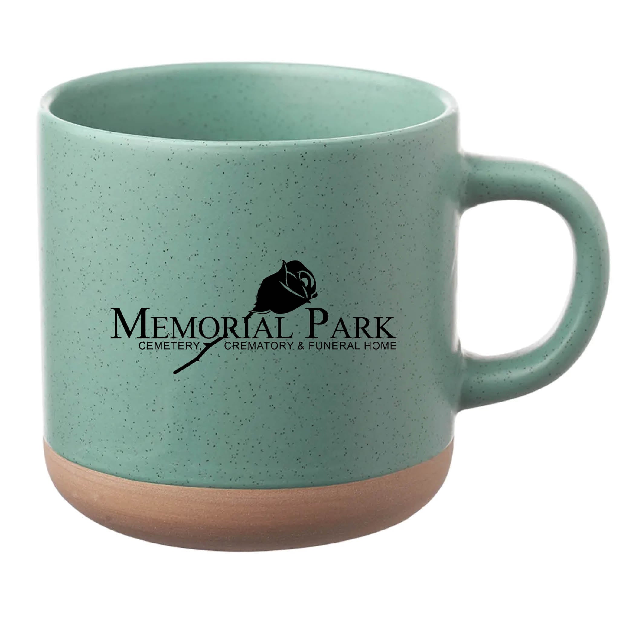 Cosmic Speckled Clay Coffee Mug 11 oz Mint