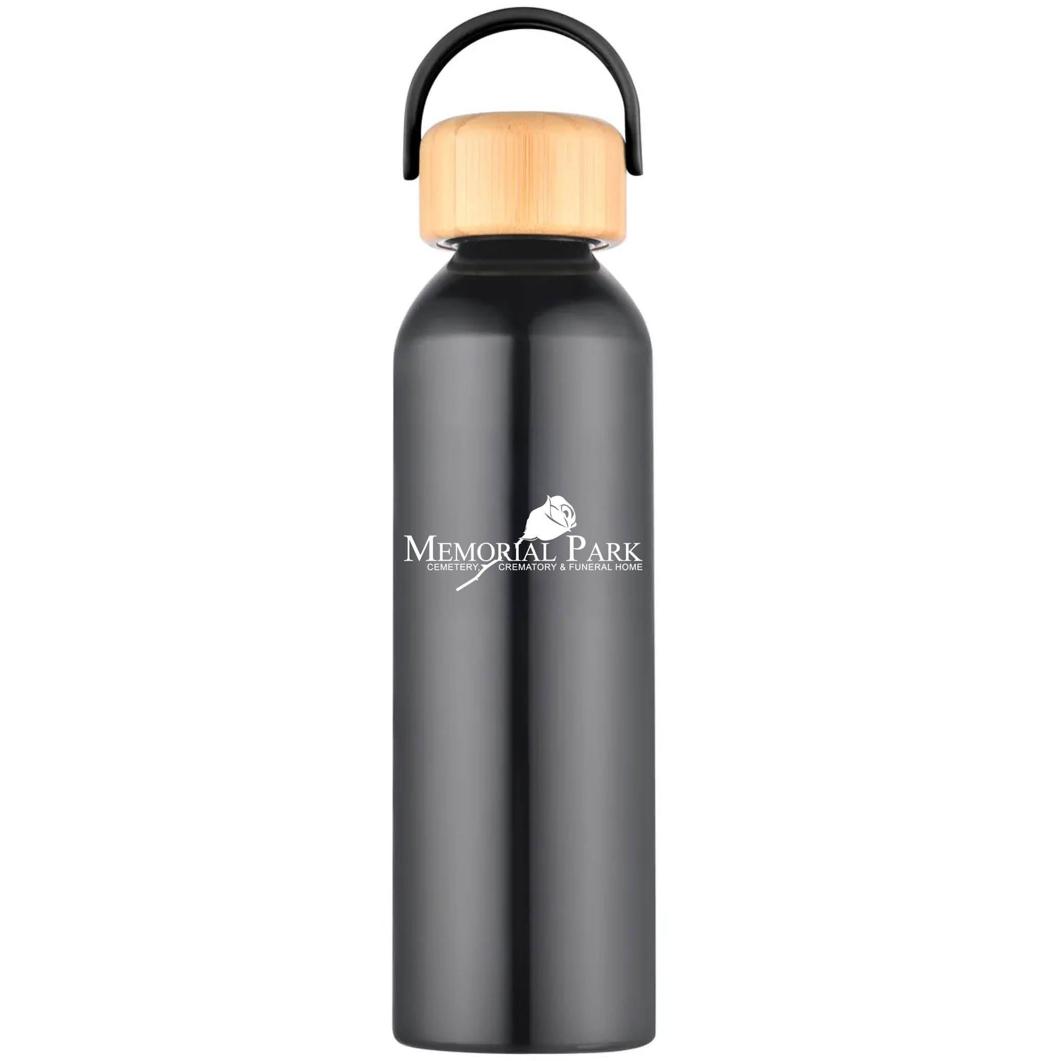 Geyser-VI 24 Oz. Eco Friendly Sports Water Bottle Black