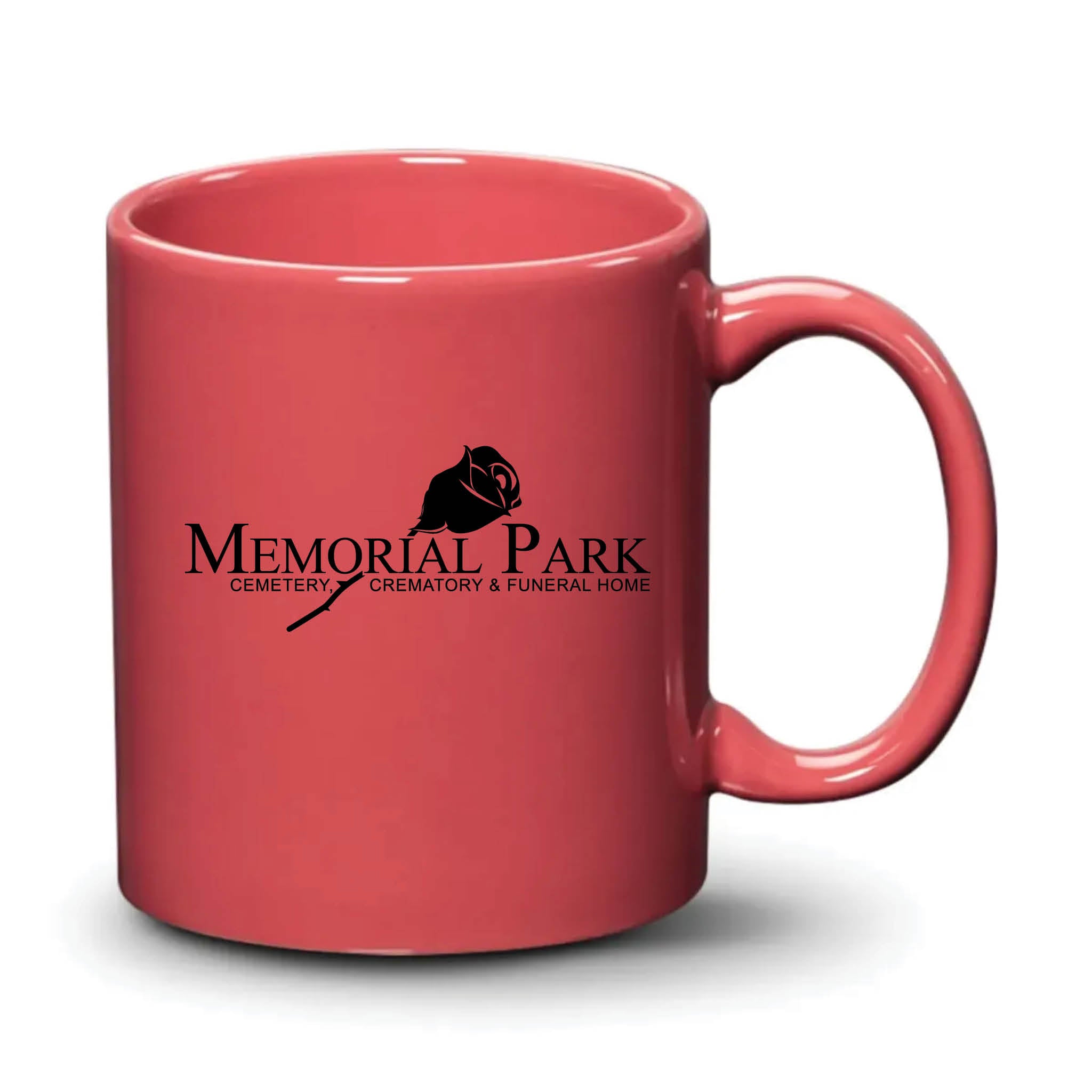 Malibu Mug Coral Black Logo