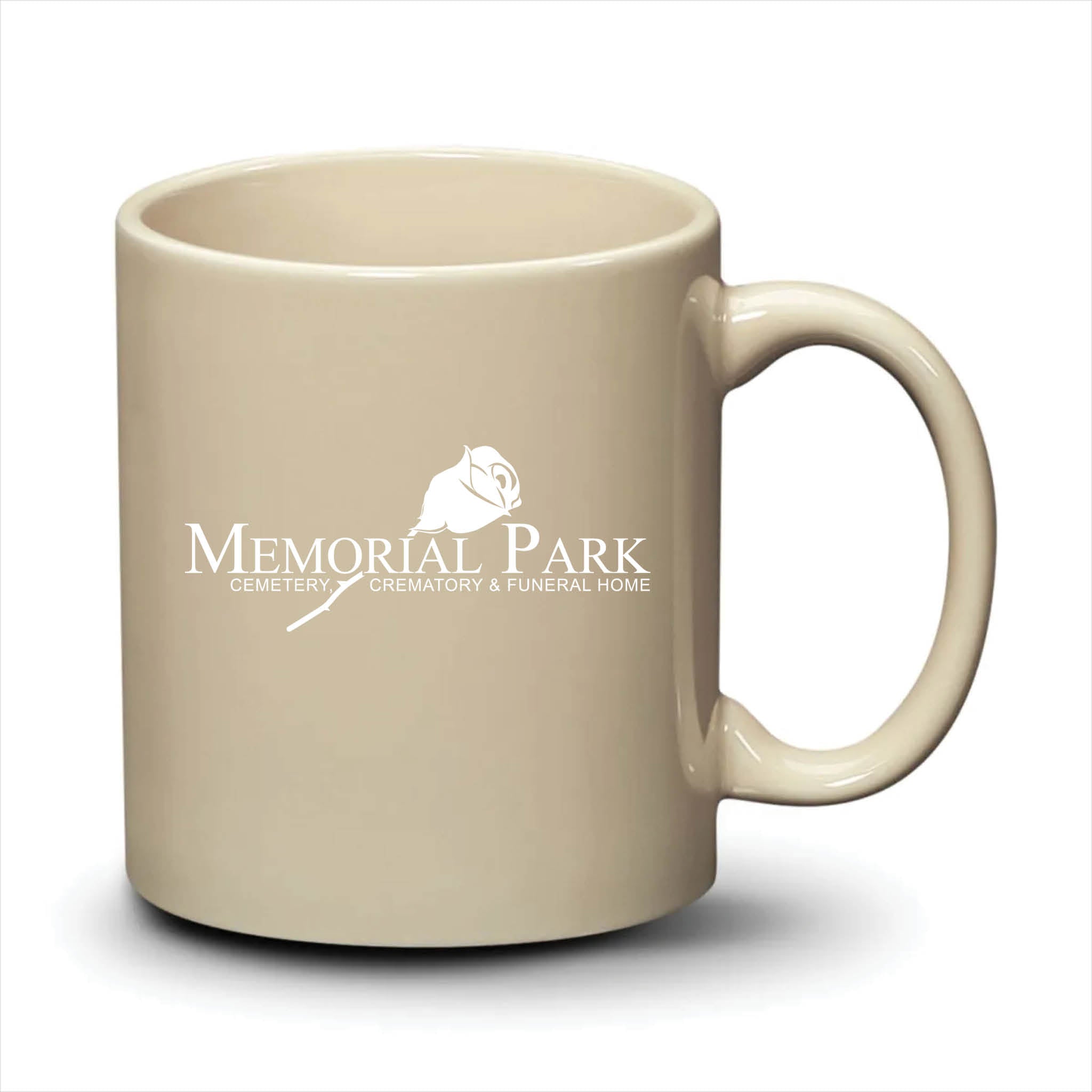 Malibu Mug Almond White Logo