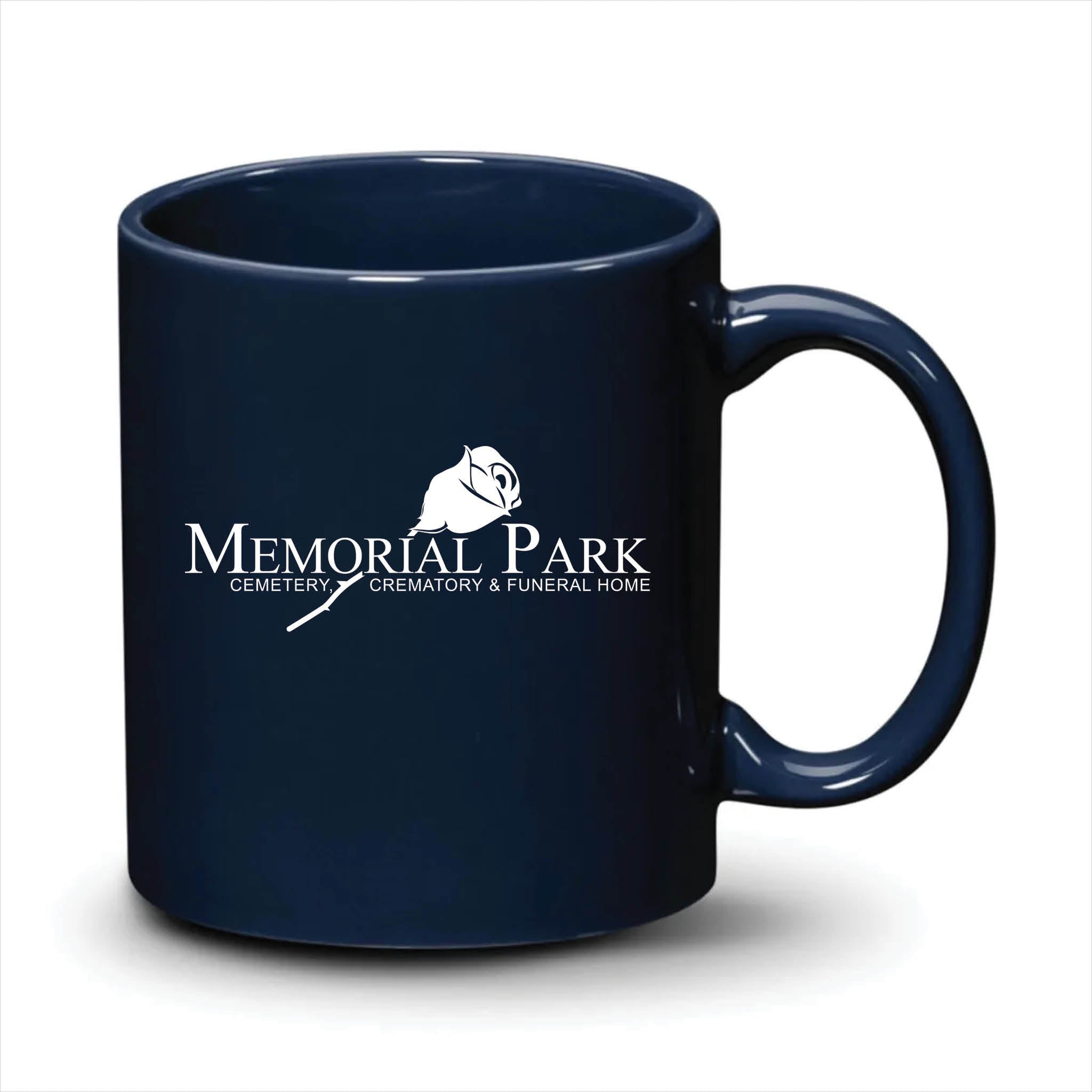 Malibu Mug Navy Blue White Logo