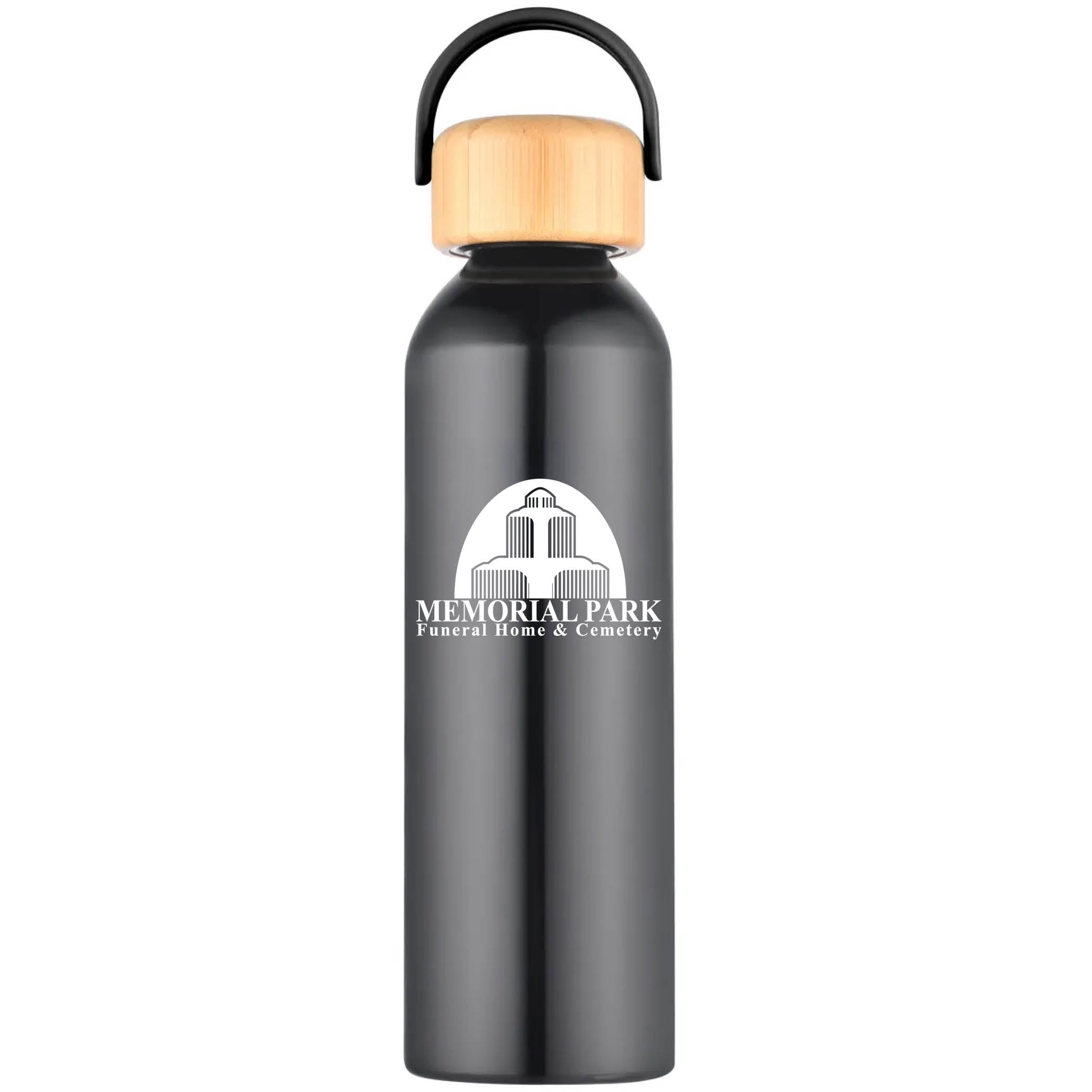 Geyser-VI 24 Oz. Eco Friendly Sports Water Bottle Black