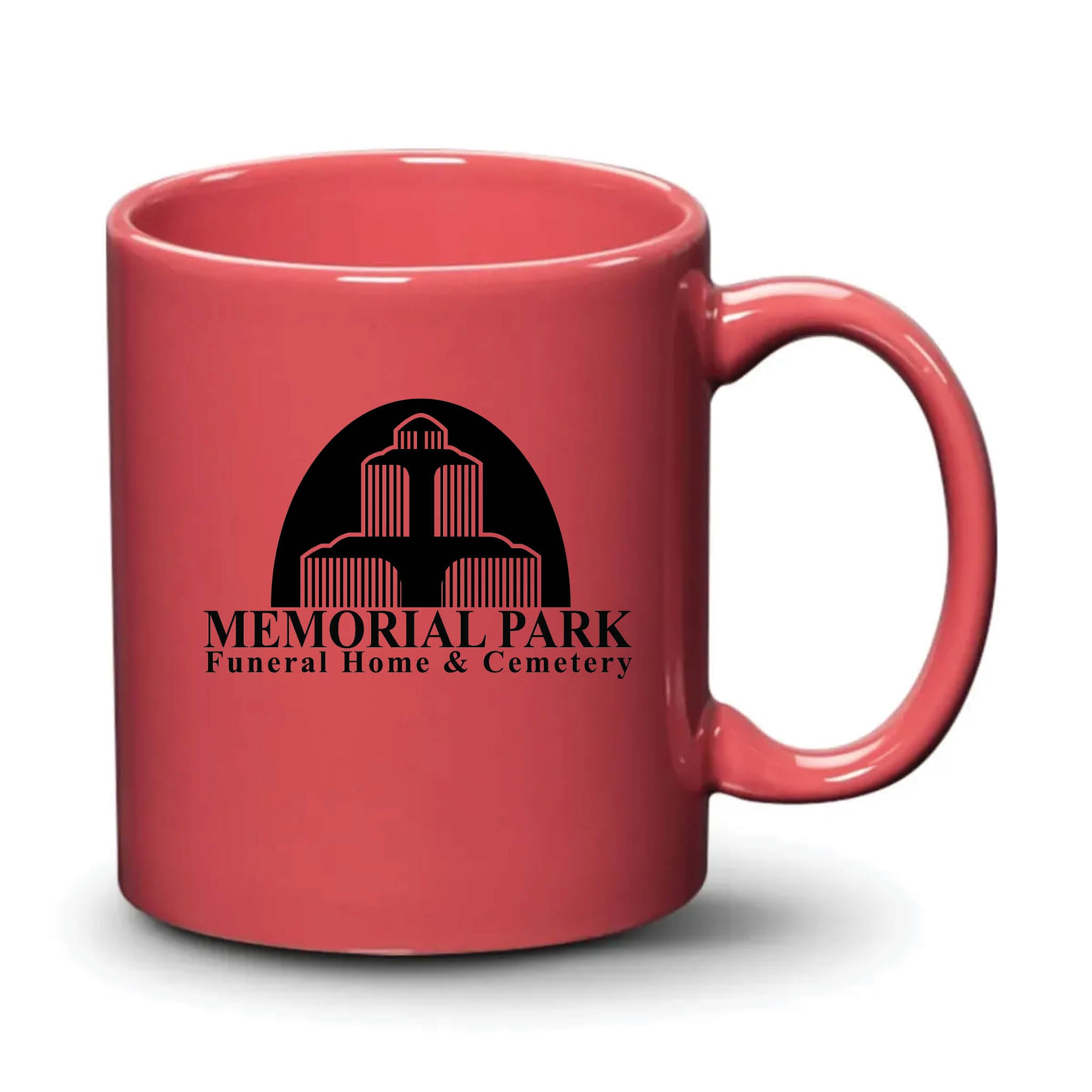 Malibu Mug Coral Black Logo