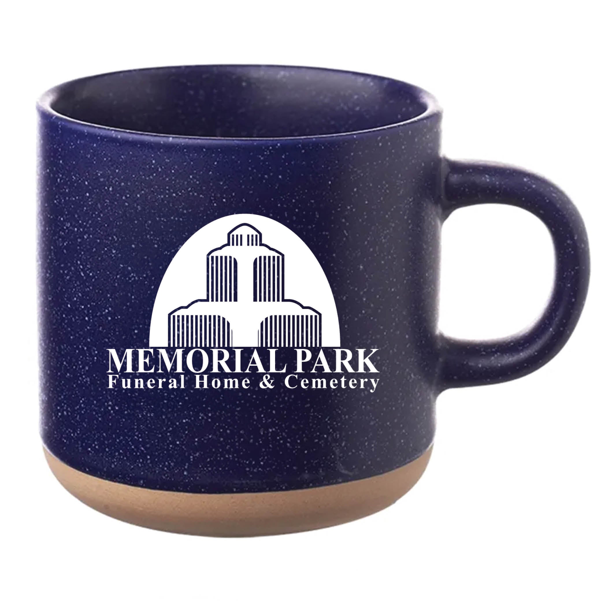 Cosmic Speckled Clay Coffee Mug 11 oz Blue