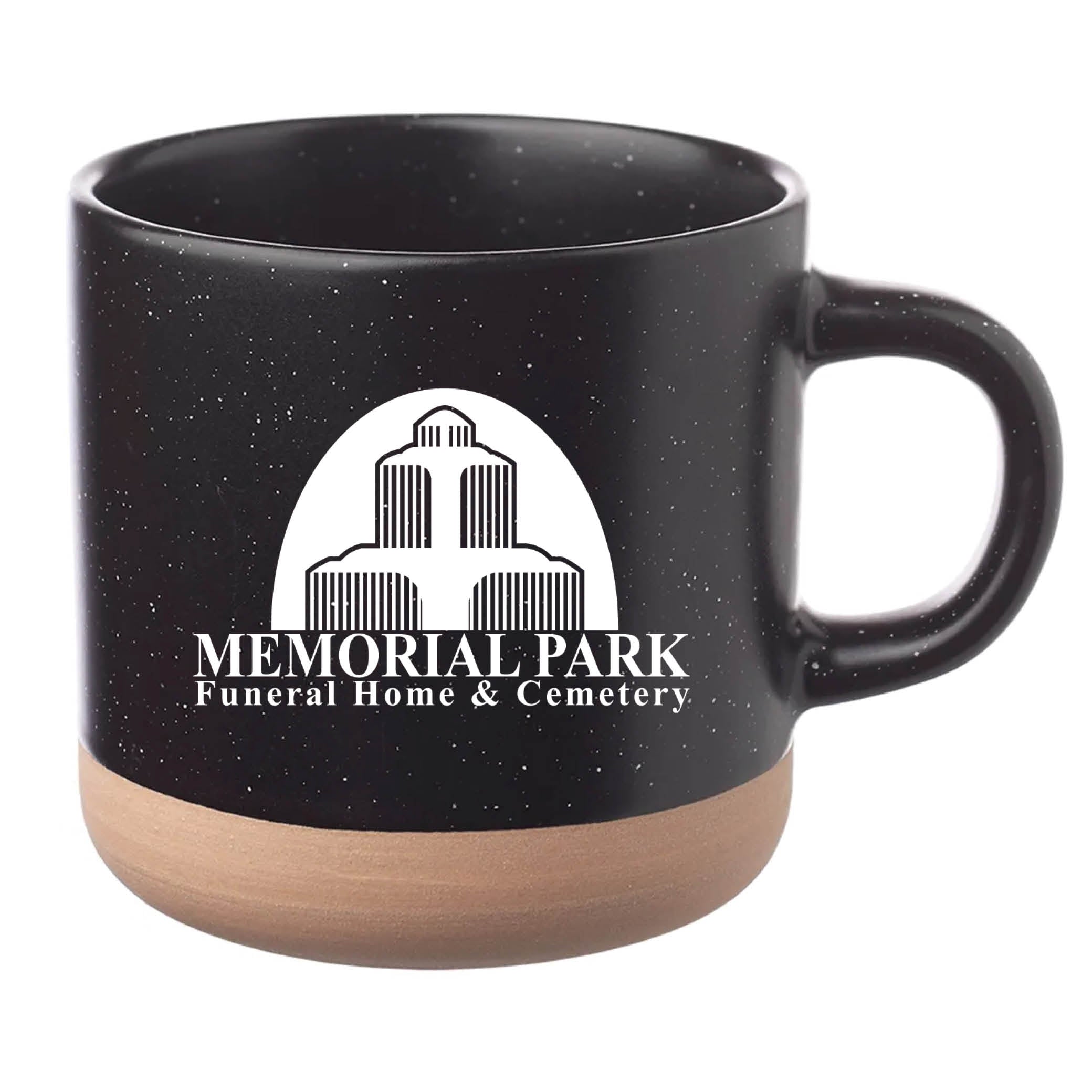 Cosmic Speckled Clay Coffee Mug 11 oz Black