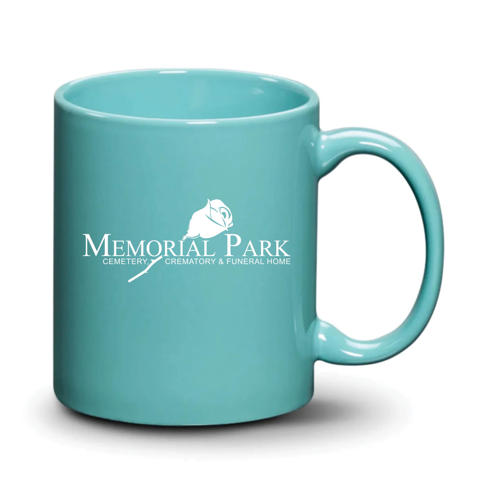 Malibu Mug Aqua White Logo