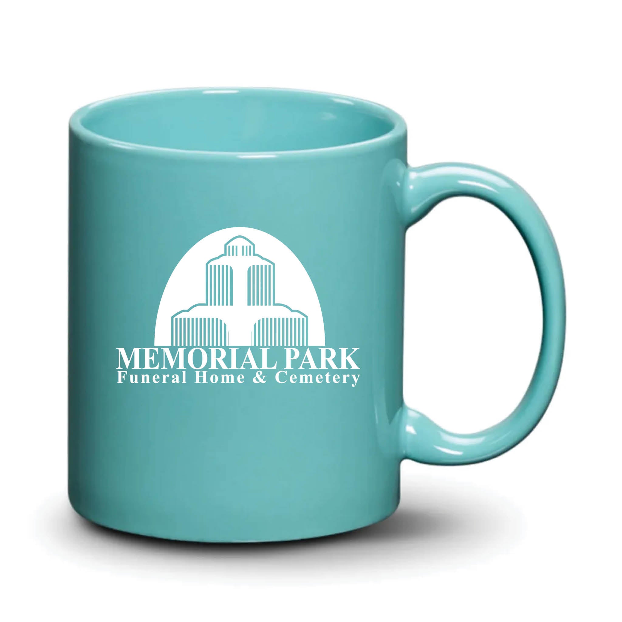 Malibu Mug Aqua White Logo