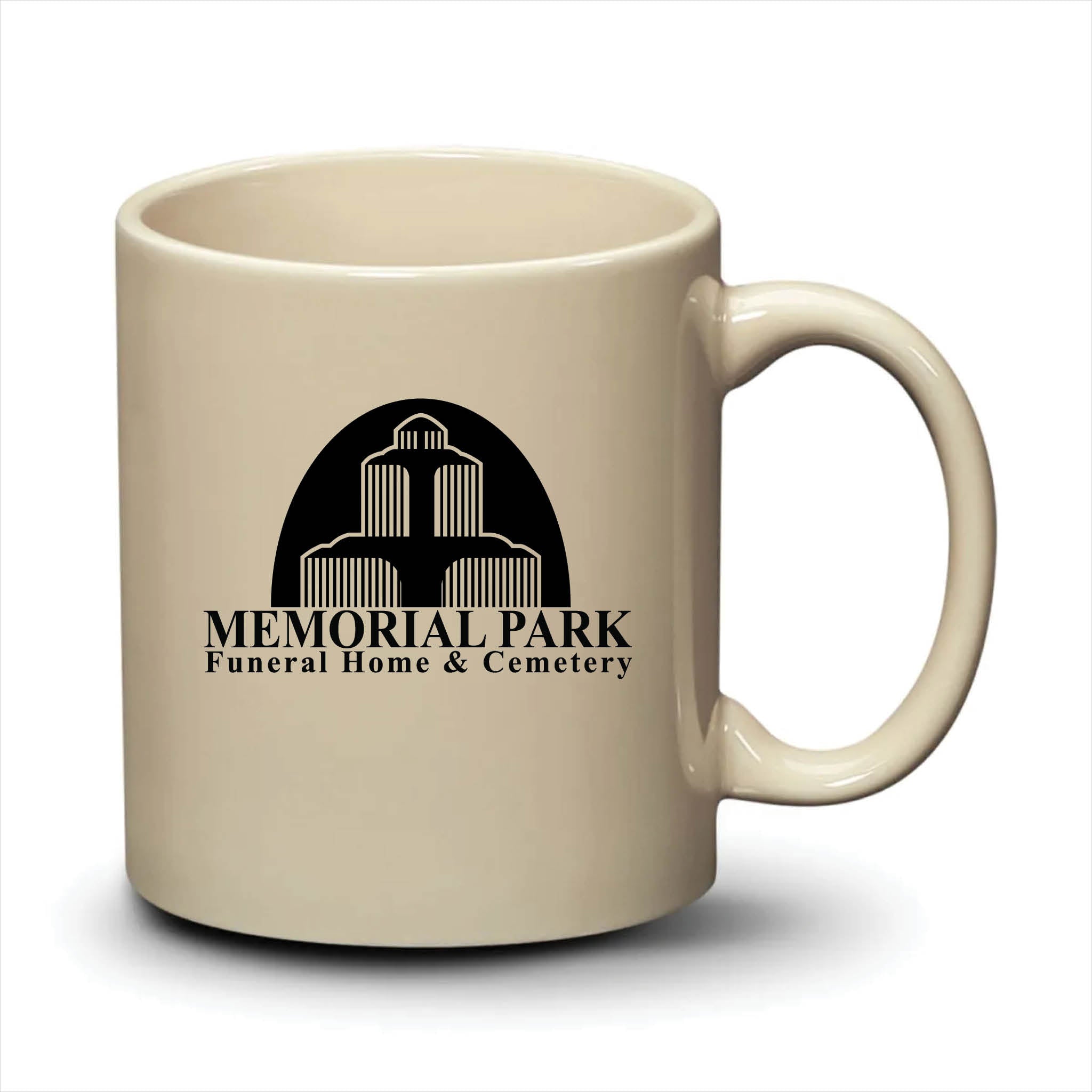 Malibu Mug Almond Black Logo