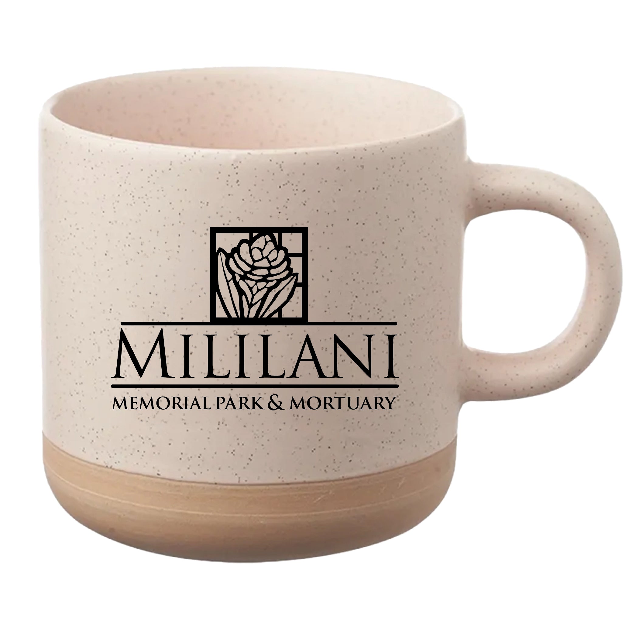 Cosmic Speckled Clay Coffee Mug 11 oz Cream