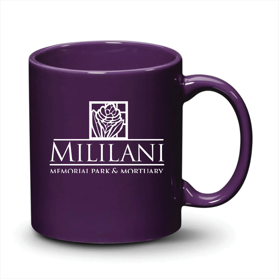 Malibu Mug Purple White Logo