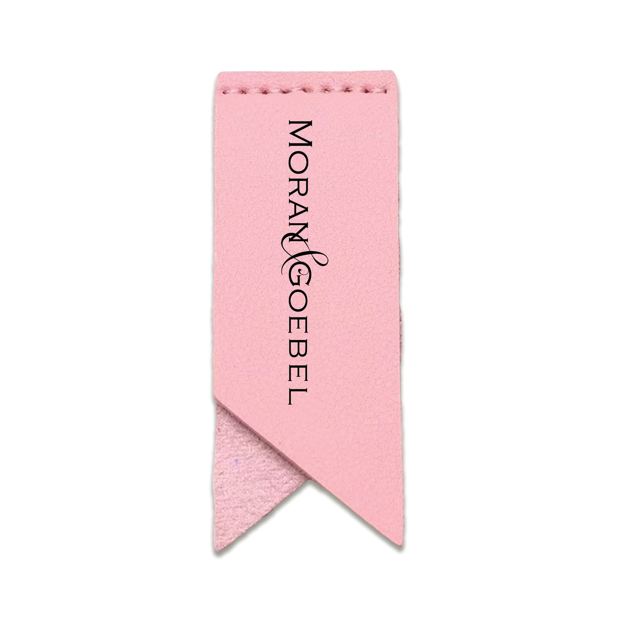 Handmade Leather Bookmark Corner Marker Clip Read Sign Pink