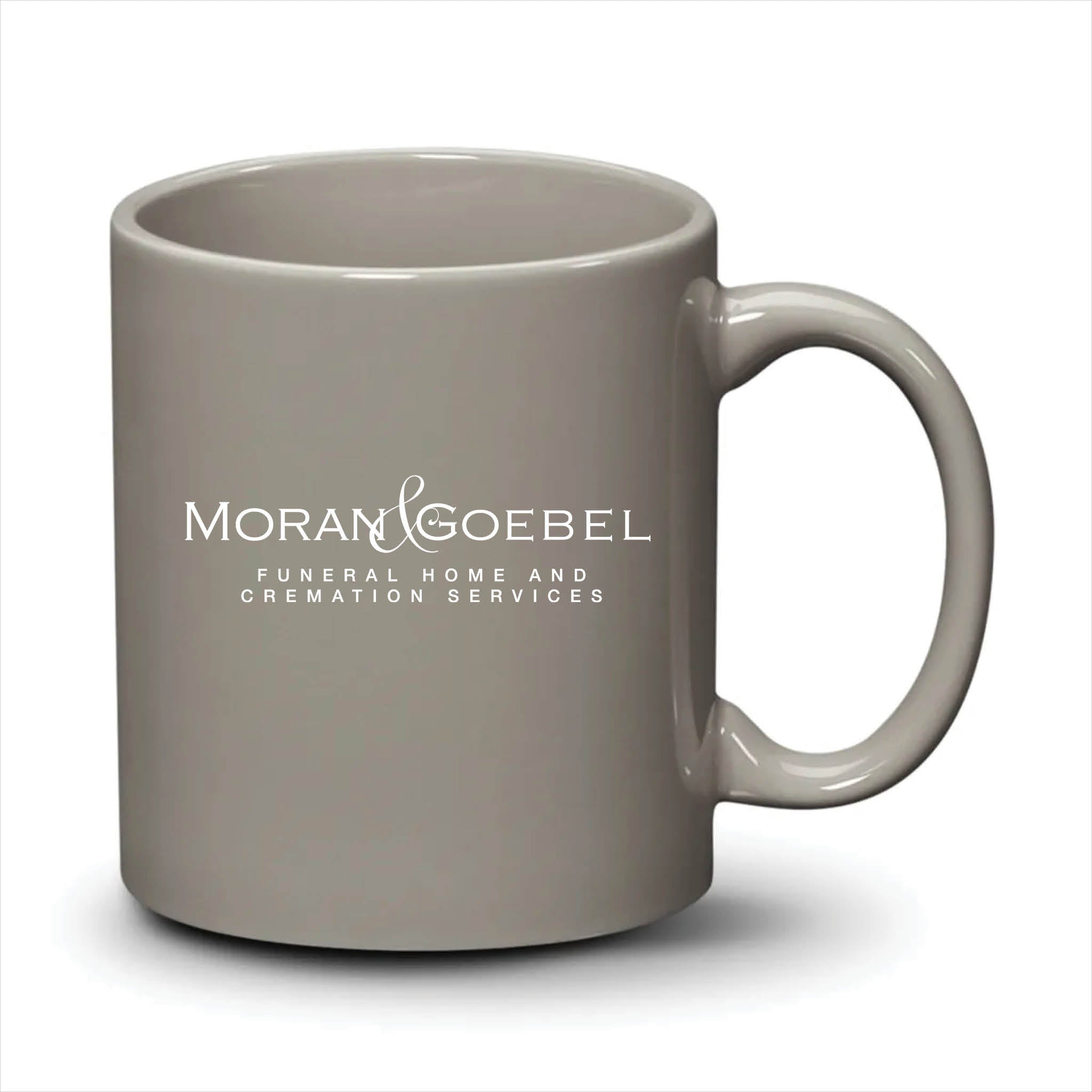 Malibu Mug Light Grey White Logo