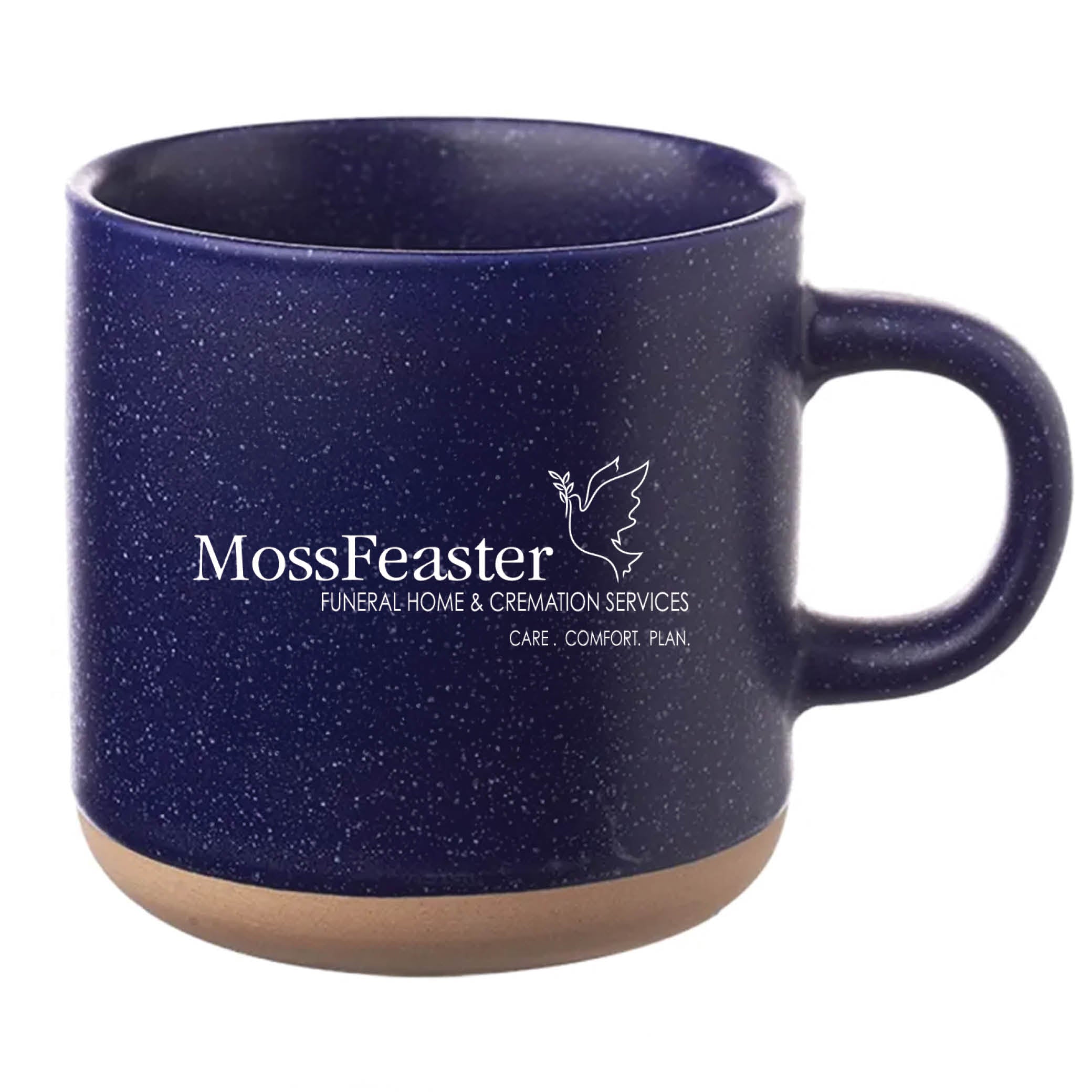 Cosmic Speckled Clay Coffee Mug 11 oz Blue